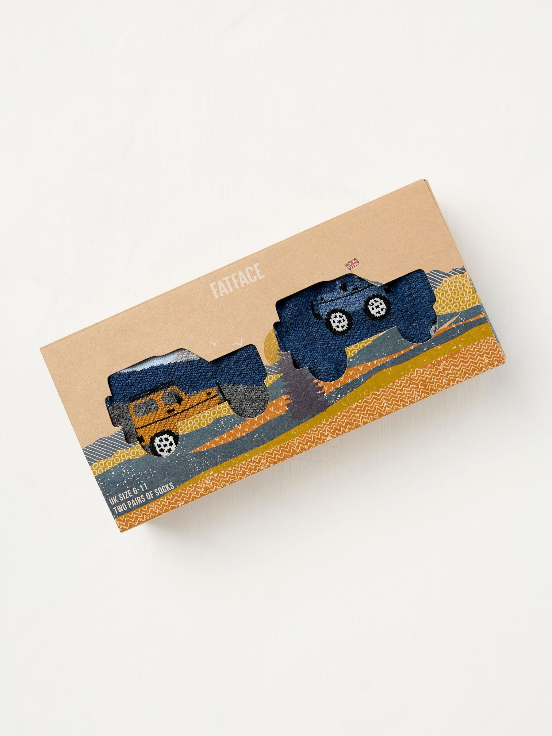 Blue 2 Pairs of Off Roader Socks in a Box (E88493) | $18