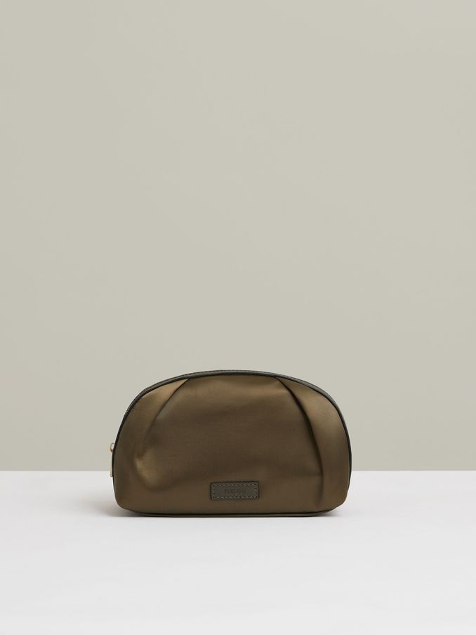 Cosmetics Bag in Olive (E92559) | US$21