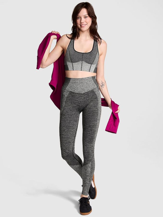 Black Marl Seamless Leggings (E93077) | €45