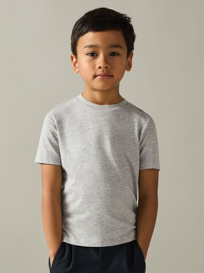 9-13 yrs Crew Neck T-Shirt in Grey (E96665) | €15