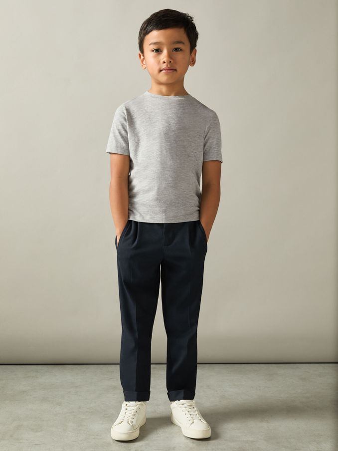 3-9 yrs Crew Neck T-Shirt in Grey (E96685) | US$15