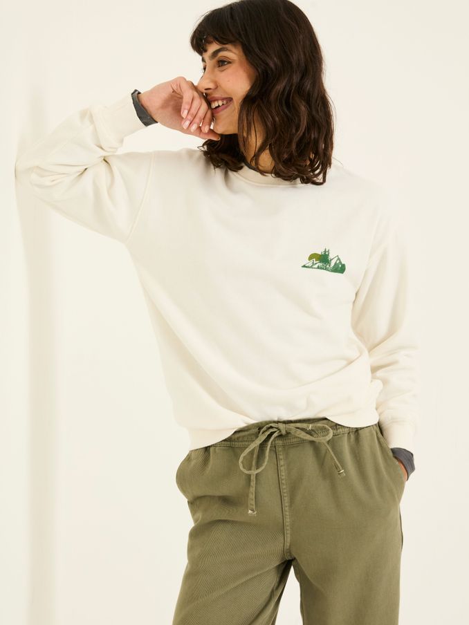 Georgia Ivory Wilding Graphic Sweater (E98279) | €56
