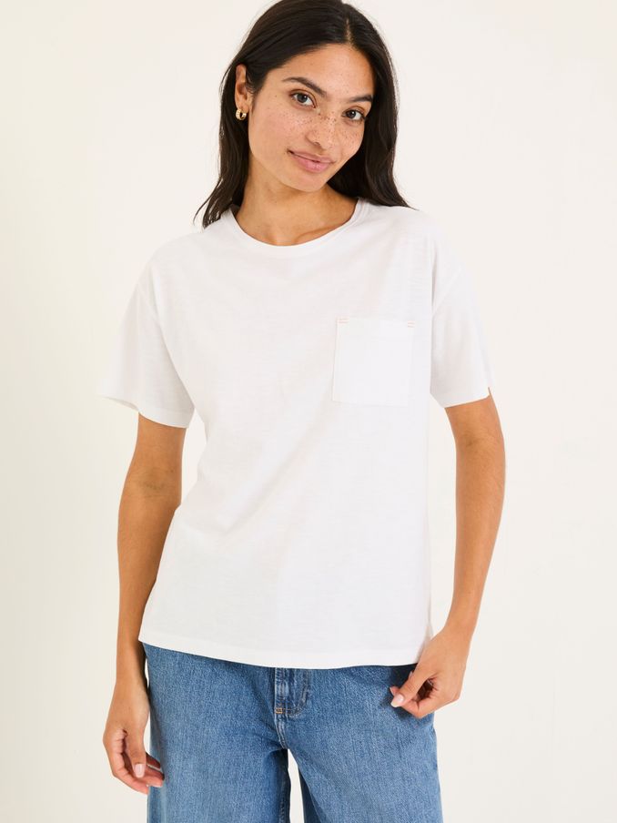 Lily White 100% Cotton T-Shirt (E98929) | $38