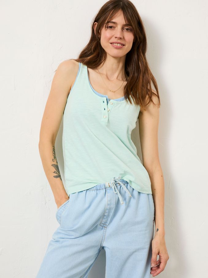 Aqua Blue Gigi Scoop Vest (E98934) | €29