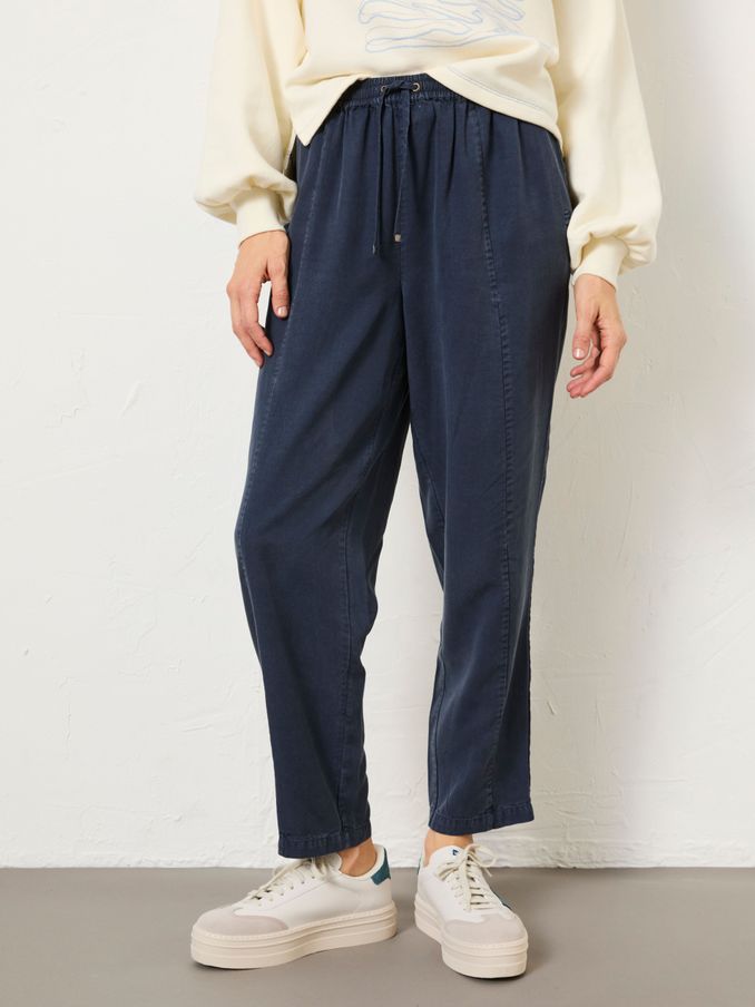 Navy Blue Tia Trousers (E98938) | €68.50