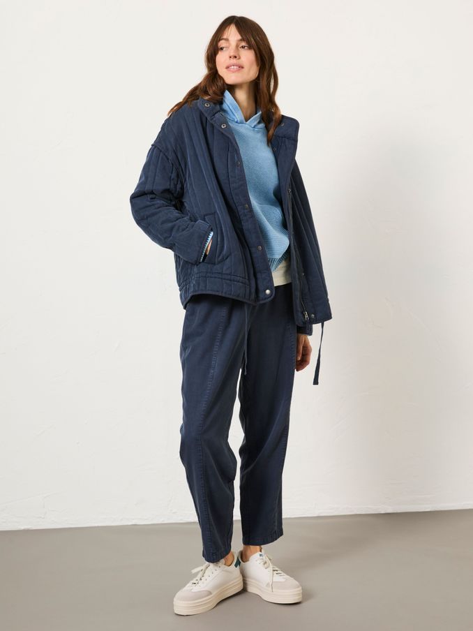 Navy Mabel Quilted Jacket (E98940) | $138