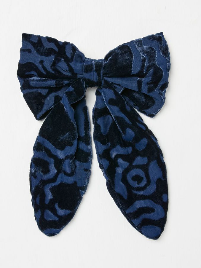 Navy Copper & Black Hair Bow (E99809) | €7