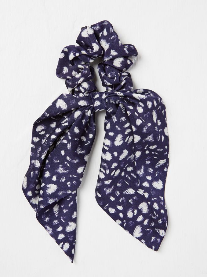 Navy Copper & Black Tie Scrunchie (E99812) | €3
