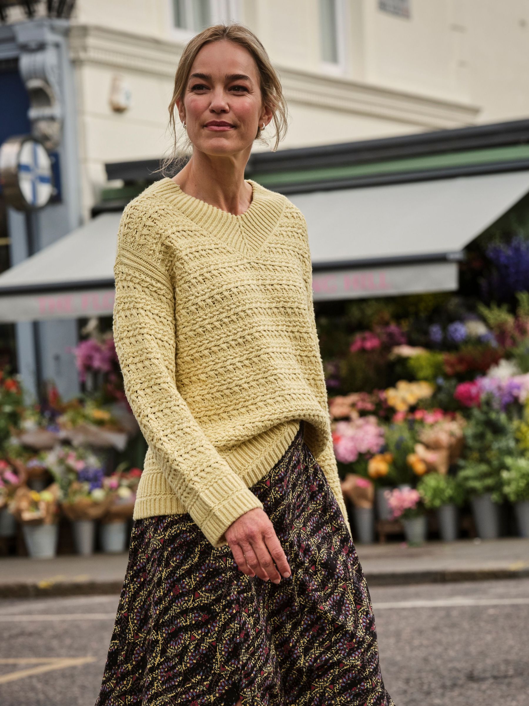Stella Lemon Yellow V Neck Knitted Jumper (F00544) | €77.50