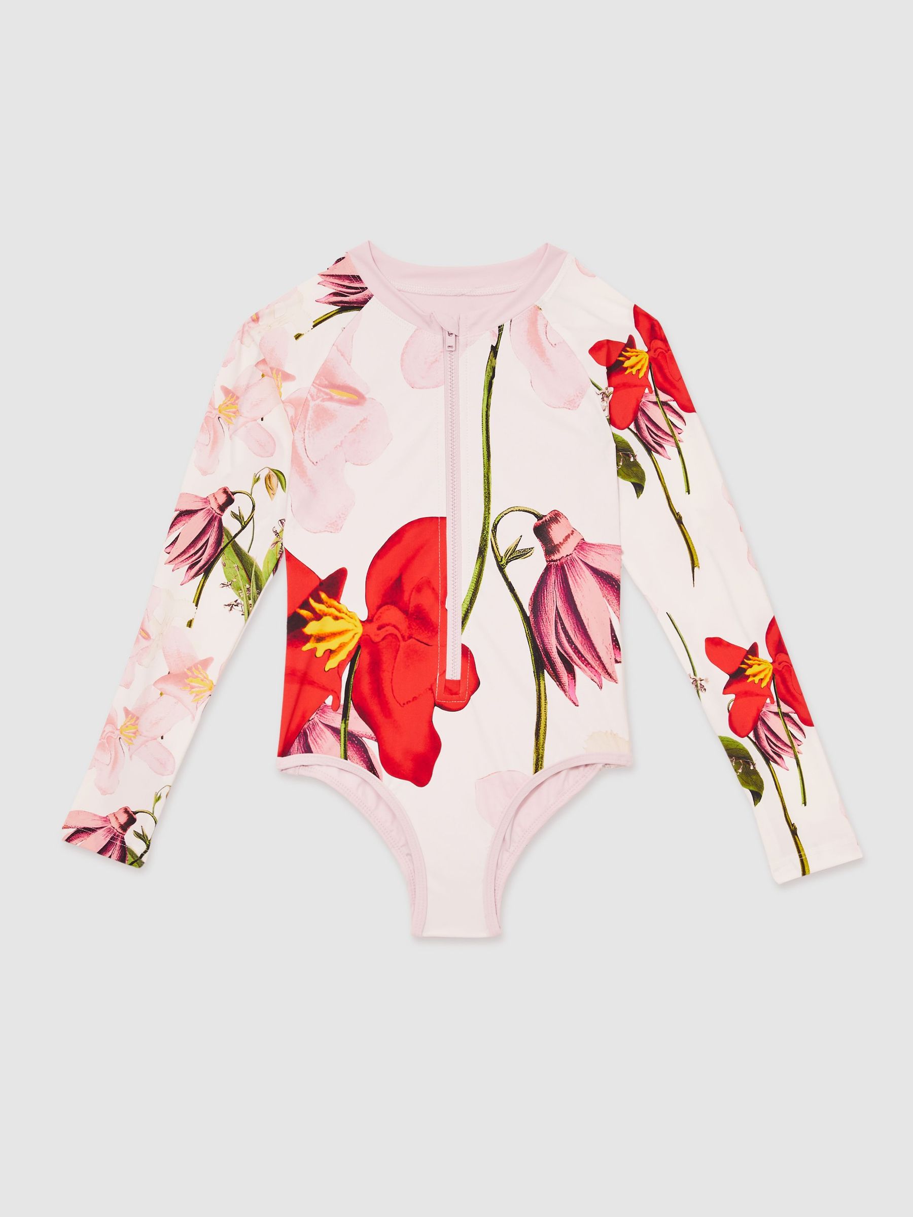 13-14 yrs Reiss | NYBG Long-Sleeve Swimsuit in Ivory (F05140) | € 75