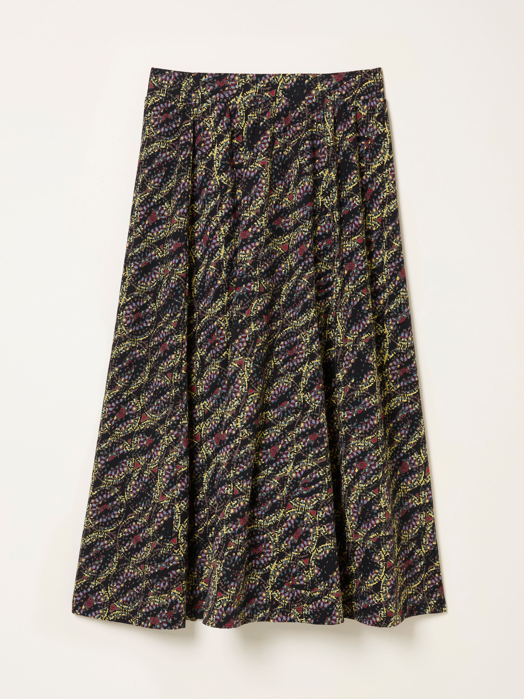 Delith Black Sketchy Texture Midi Skirt (F07546) | €63
