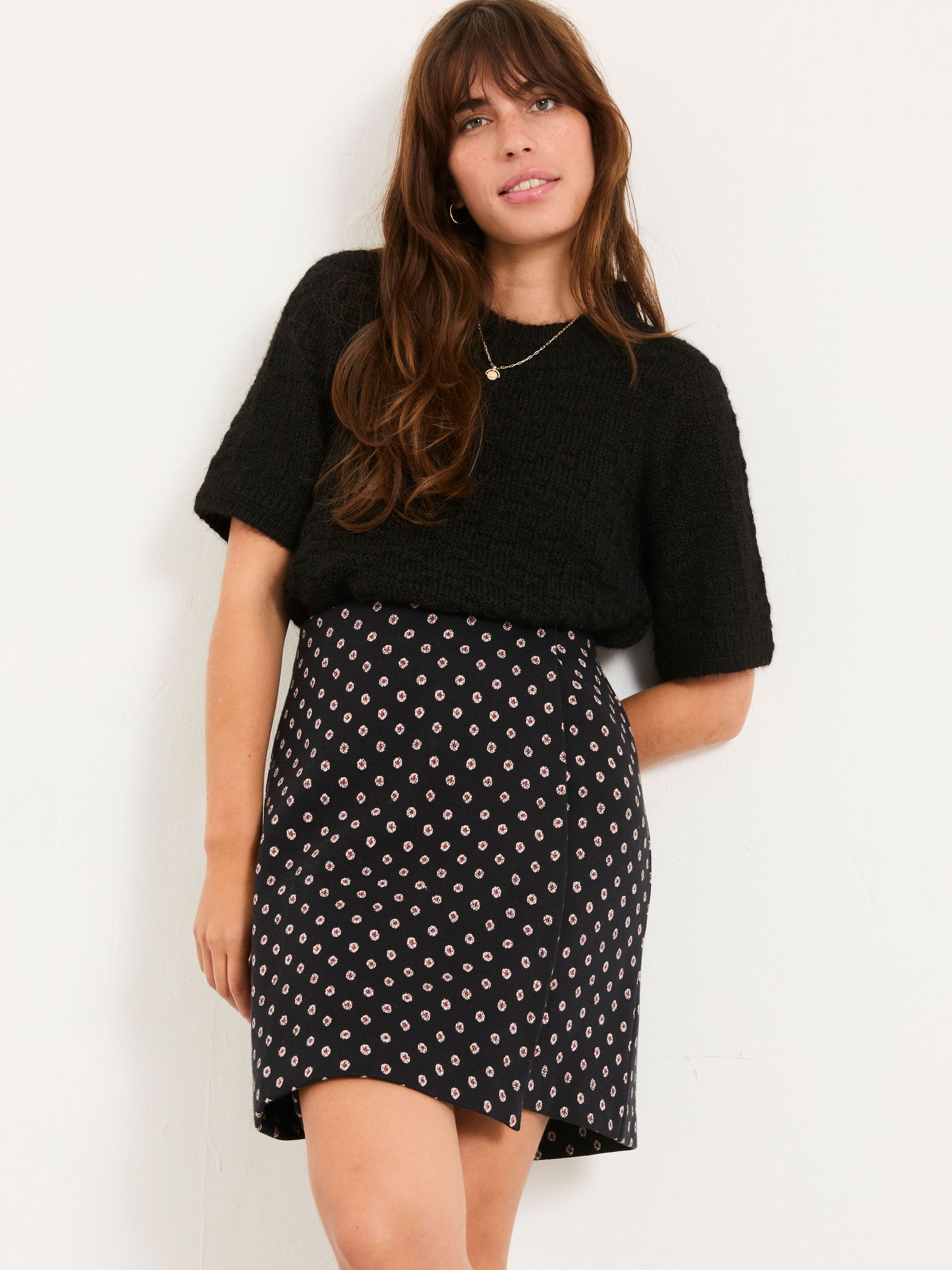 Jackie Black Metallic Skirt (F07565) | $85