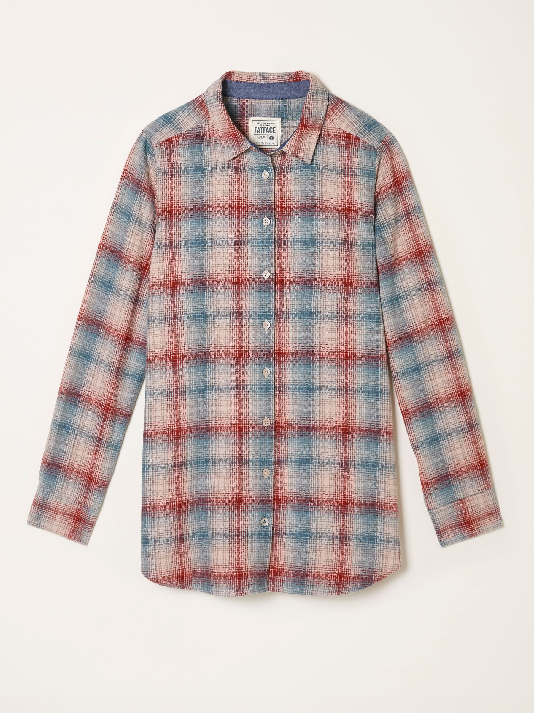 Olivia Red Check Shirt (F07584) | $85
