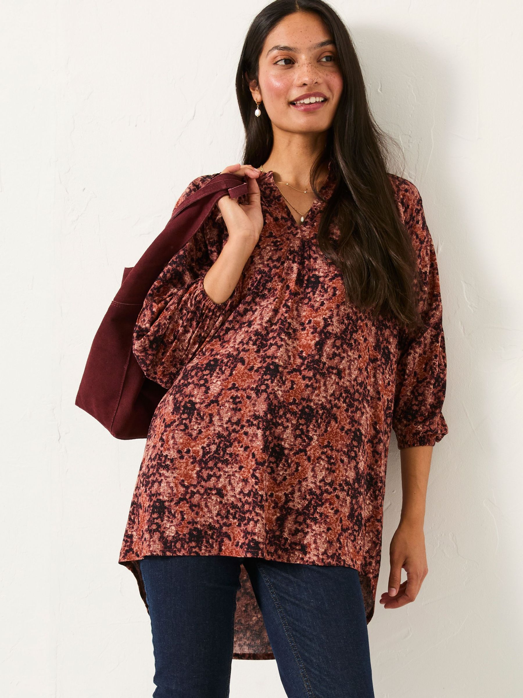 Charlie Dusky Purple Vintage Texture Tunic (F07596) | €65