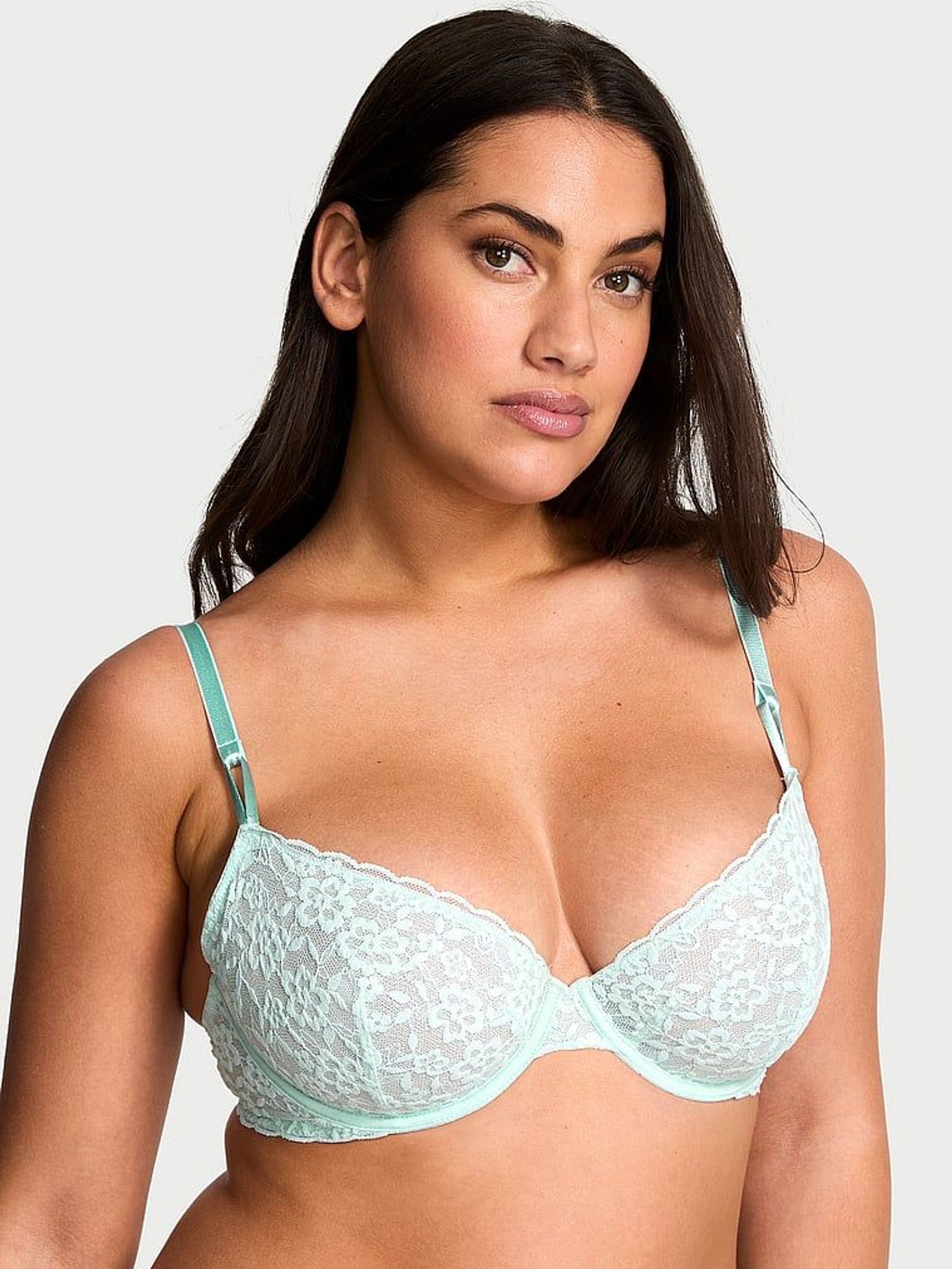Tradewind Blue Unlined Demi Sexy Tee Lace Bra (F07658) | €29