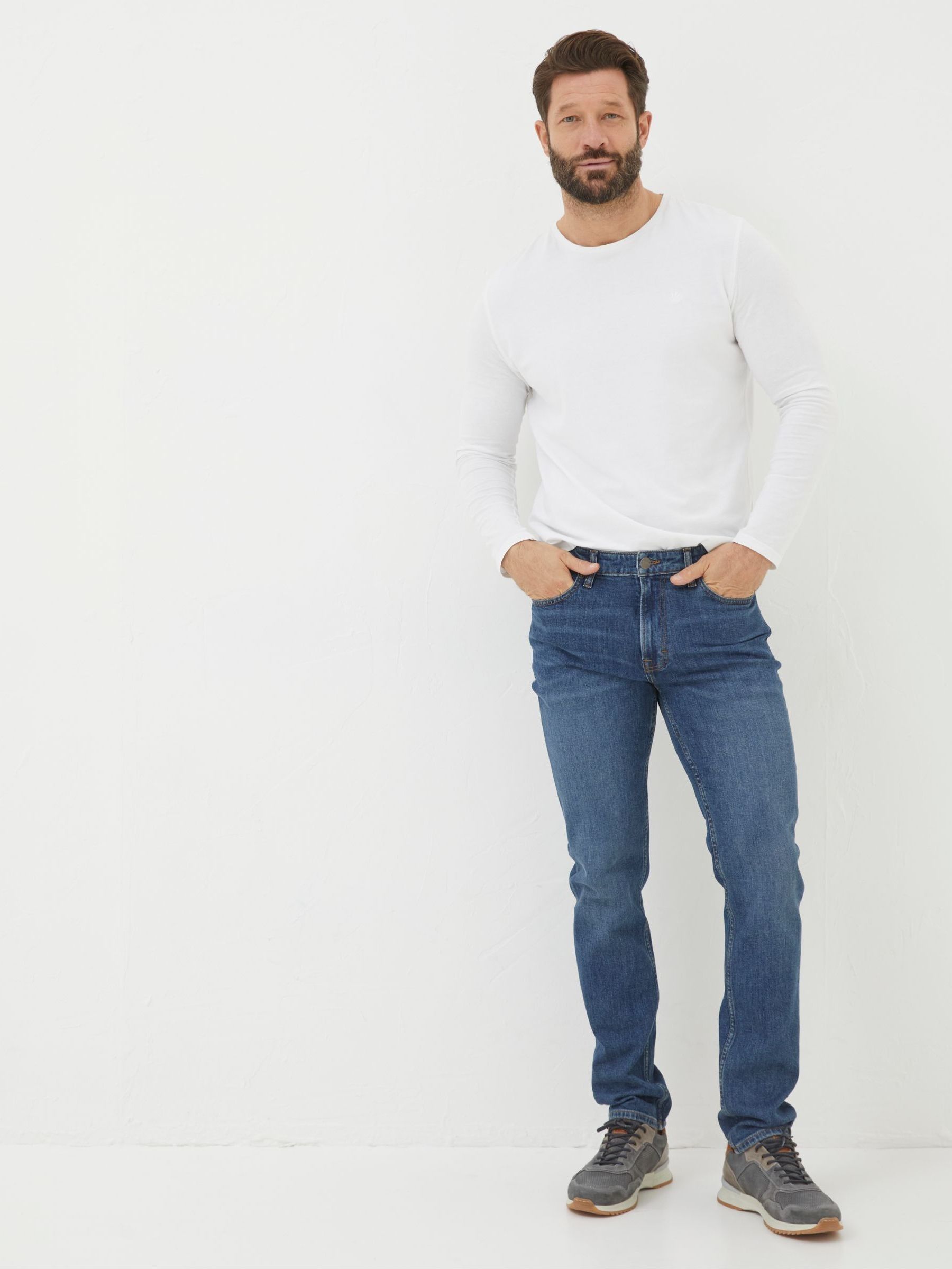 Indigo Blue Straight Fit Jeans (F08162) | €0