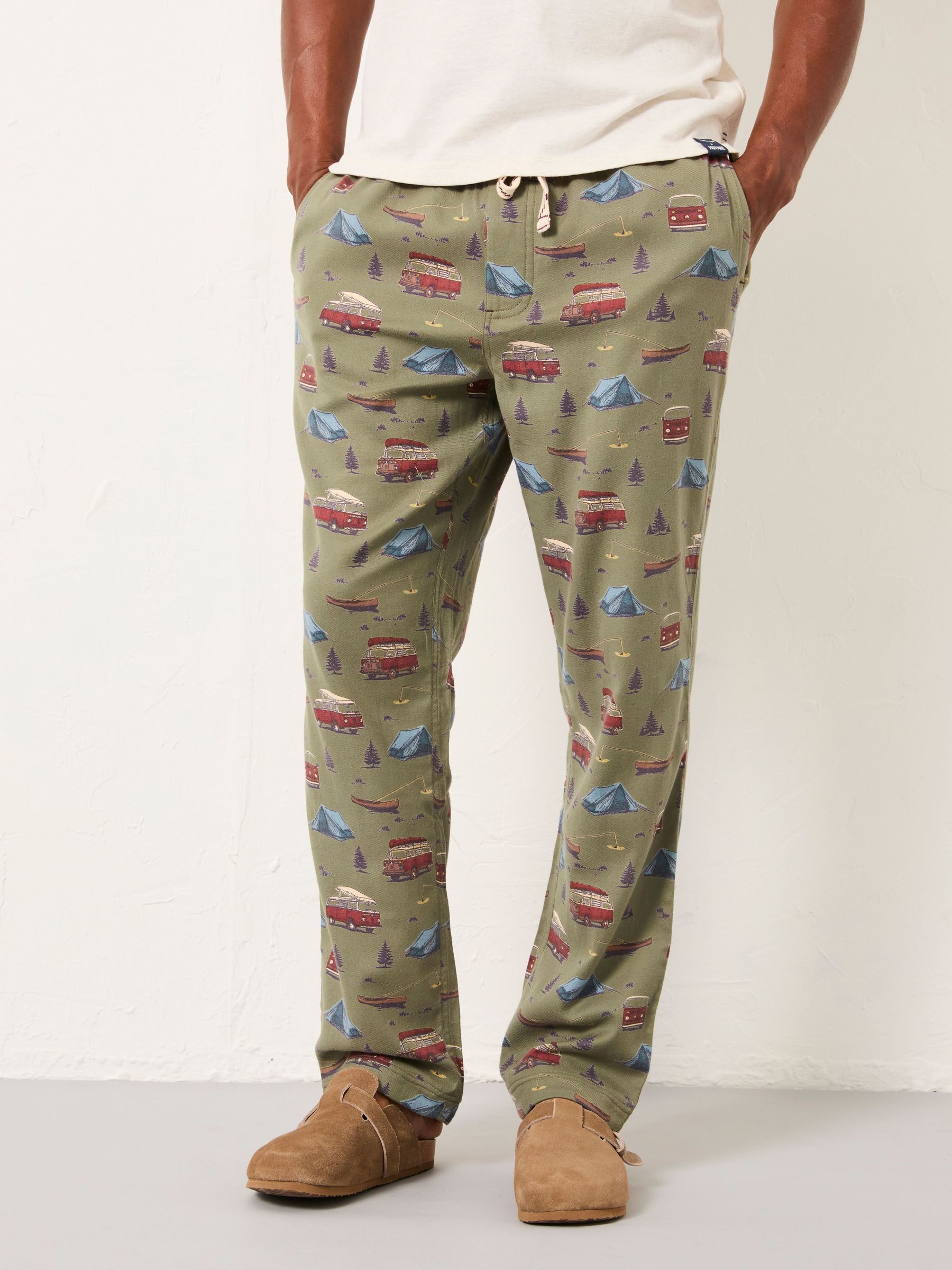 Green VW Print Pyjama Bottoms (F08254) | €55