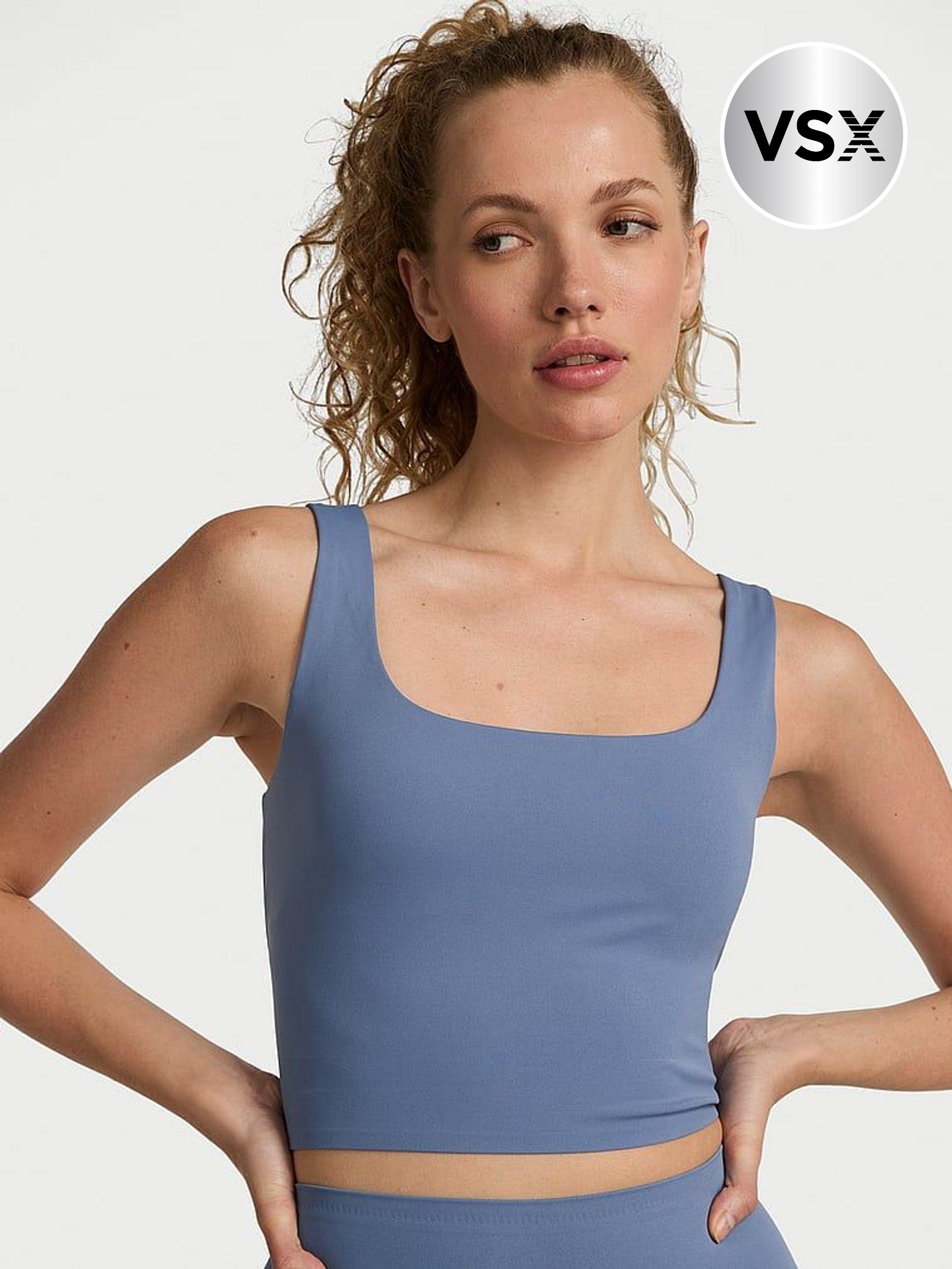 Moonlight Blue Elevate™ Square Neck Bra Top (F09072) | €52