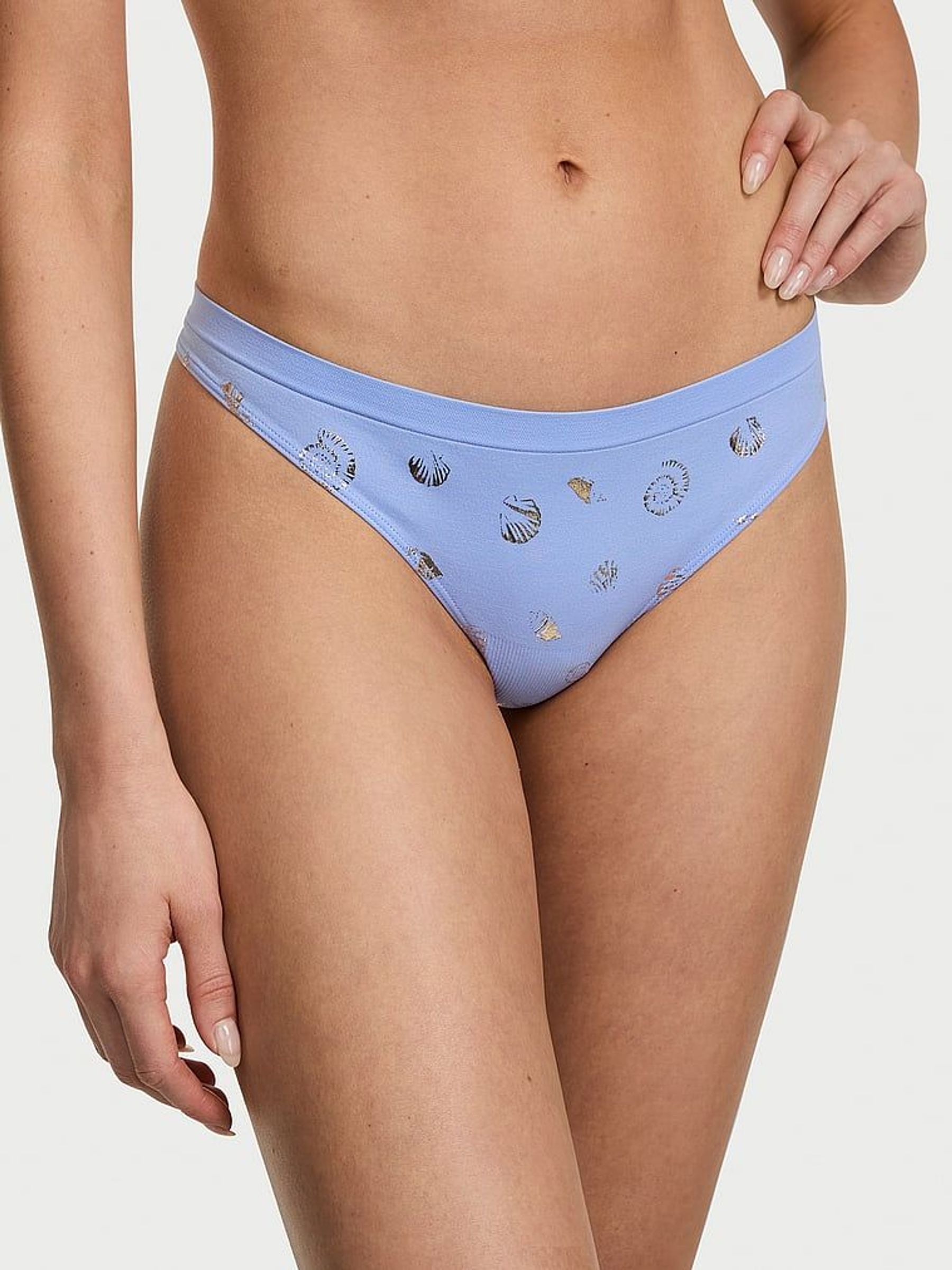 Blue Cameo Seashell Thong Knickers (F09099) | €10.50