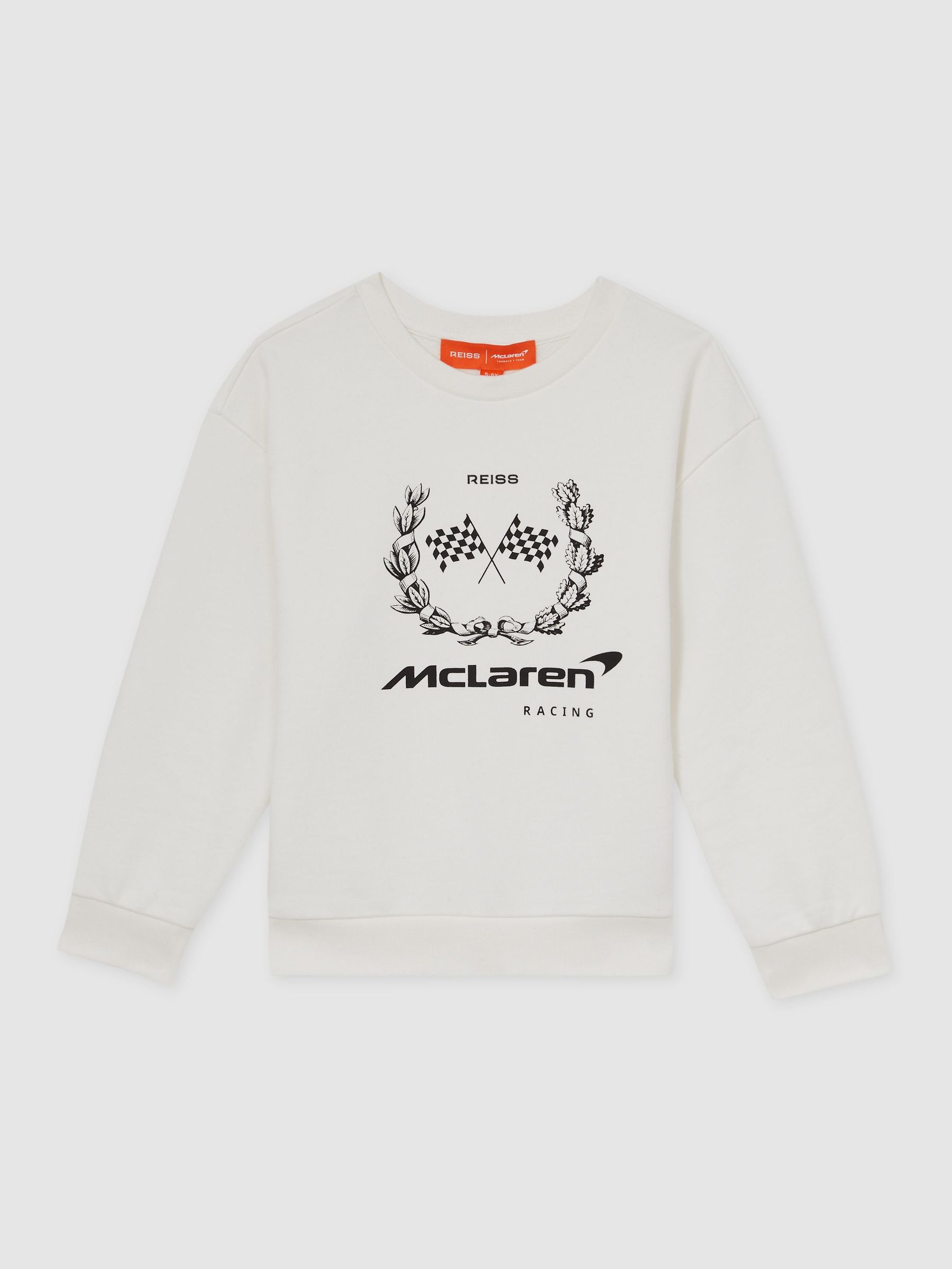 13-14 yrs McLaren F1 Team Laurel Print Sweatshirt in White (F09534) | €65