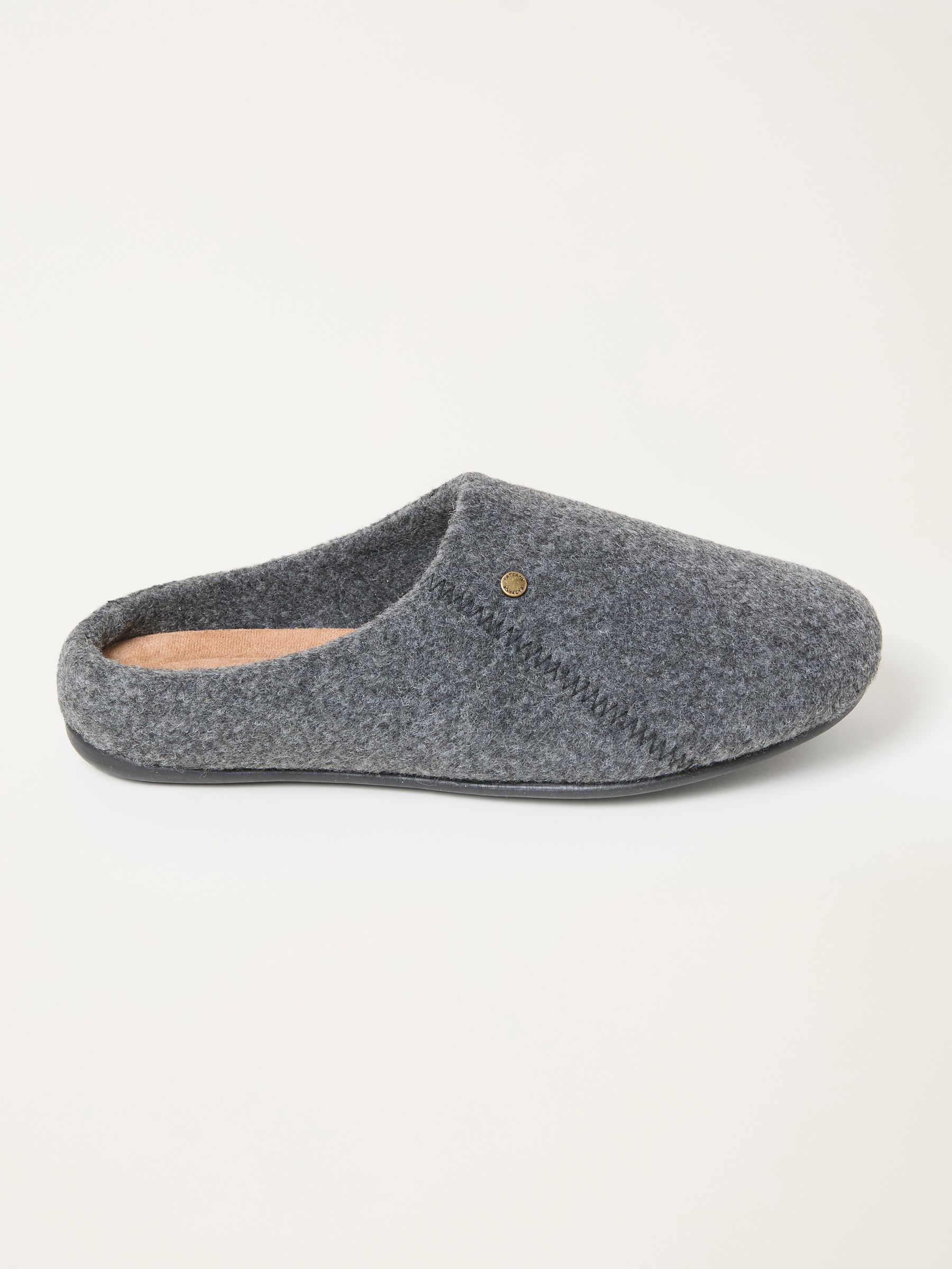 Ashby Grey Flexi Sole House Shoe (F11464) | $55