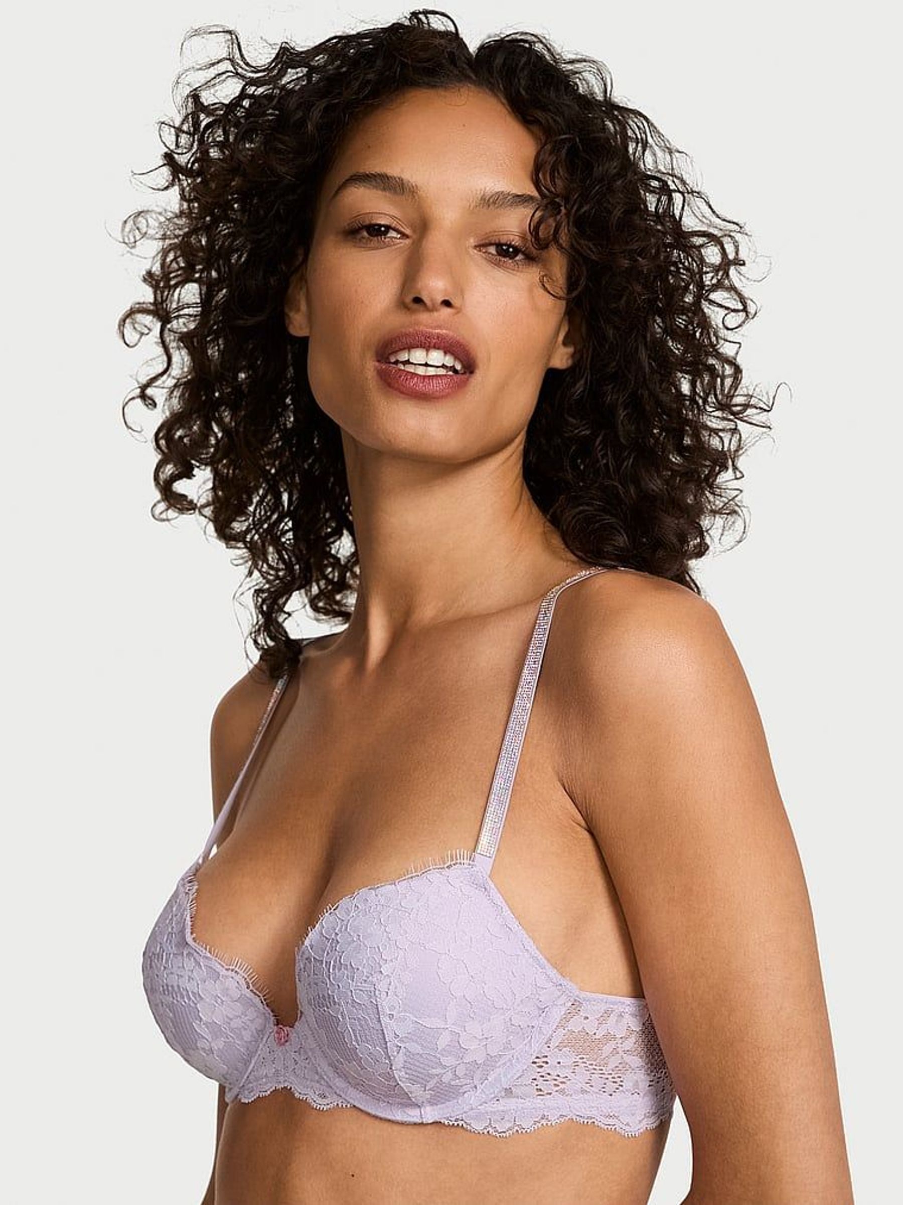 Feather Purple Push Up Twinkle Strap Bra (F11519) | €68