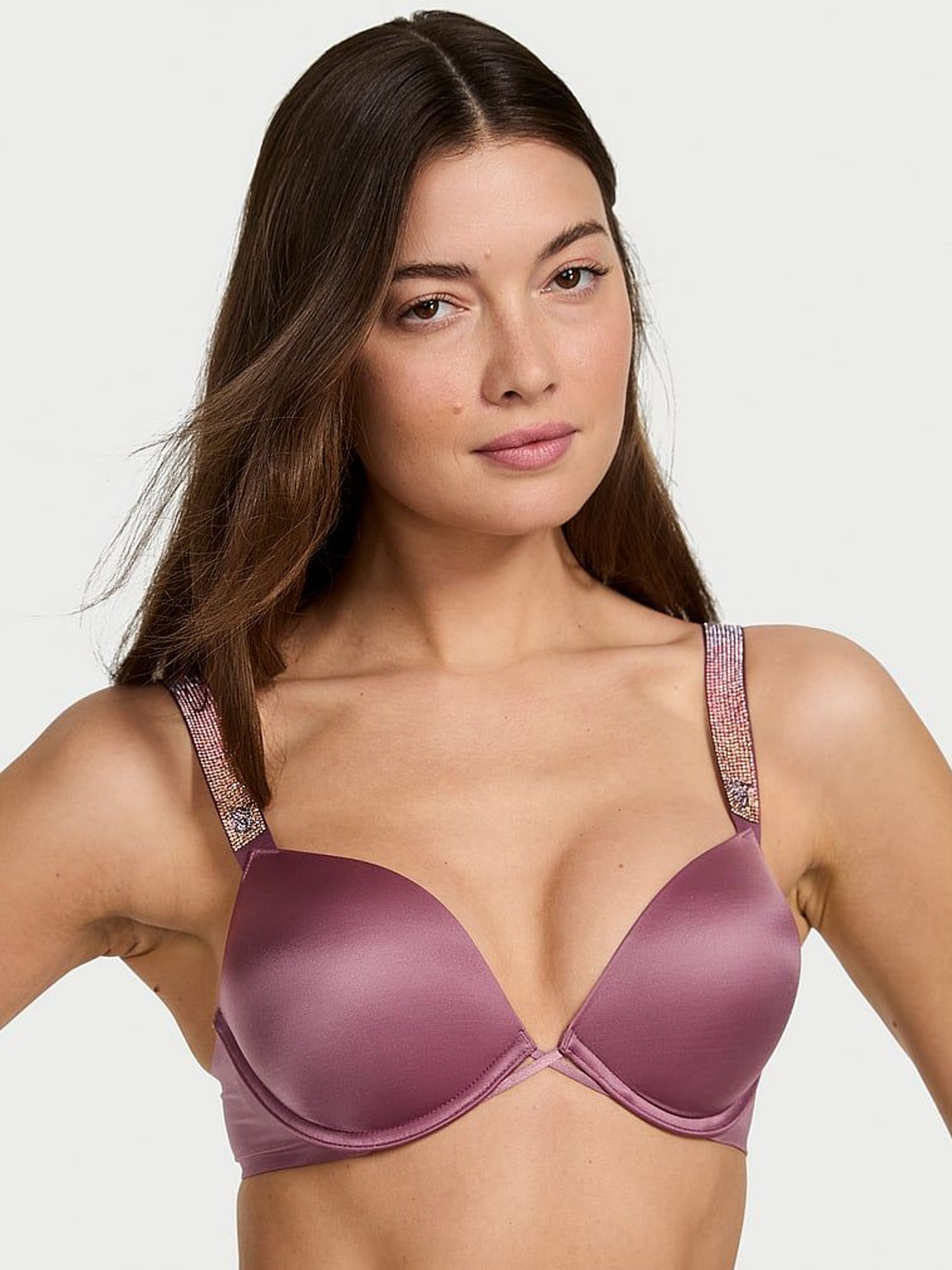 Purple Vapor Ombre Add 2 Cups Push Up Bombshell Shine Strap Bra (F11551) | €68