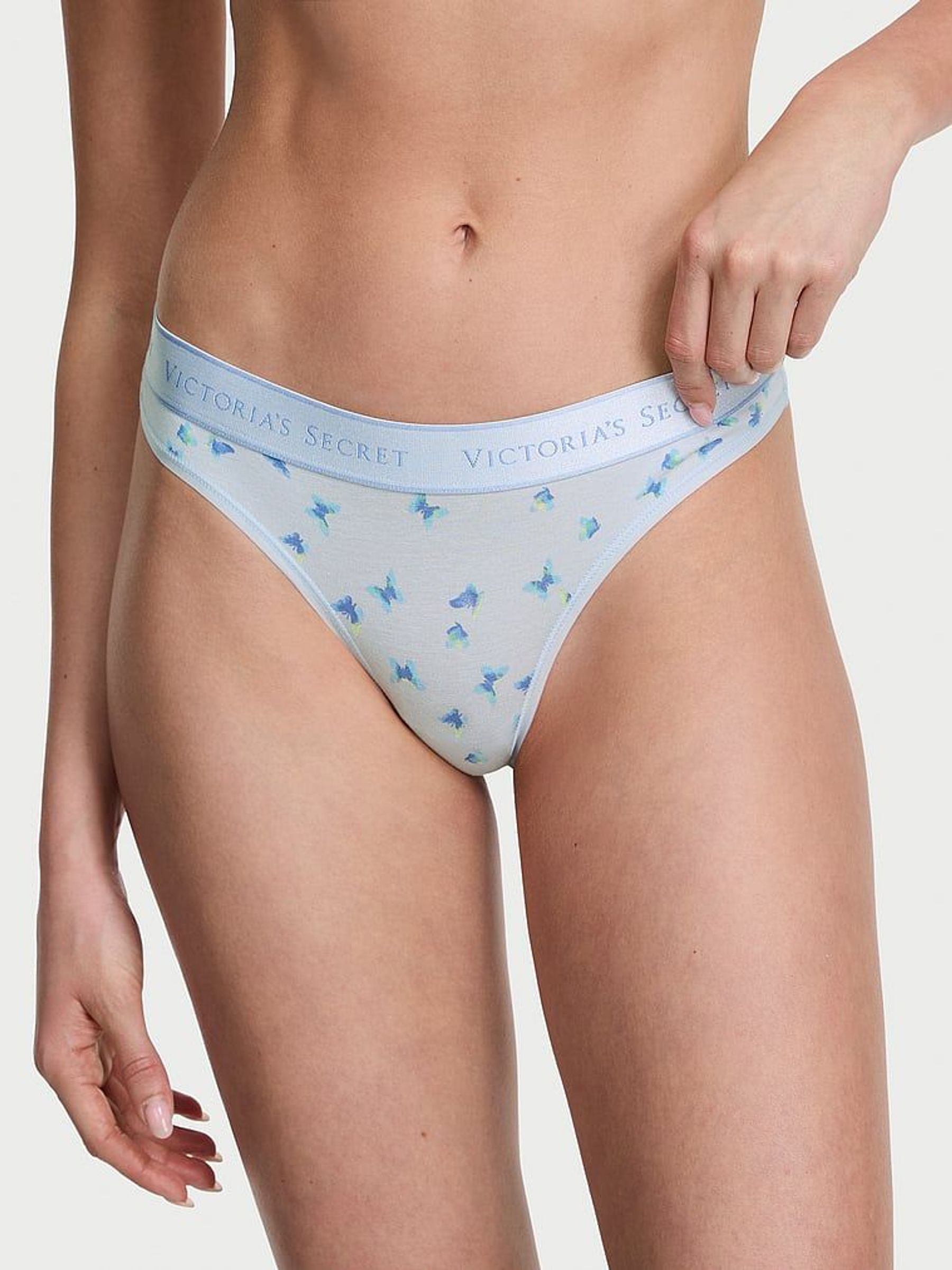 Blue Butterflies Thong Knickers (F11563) | €10.50