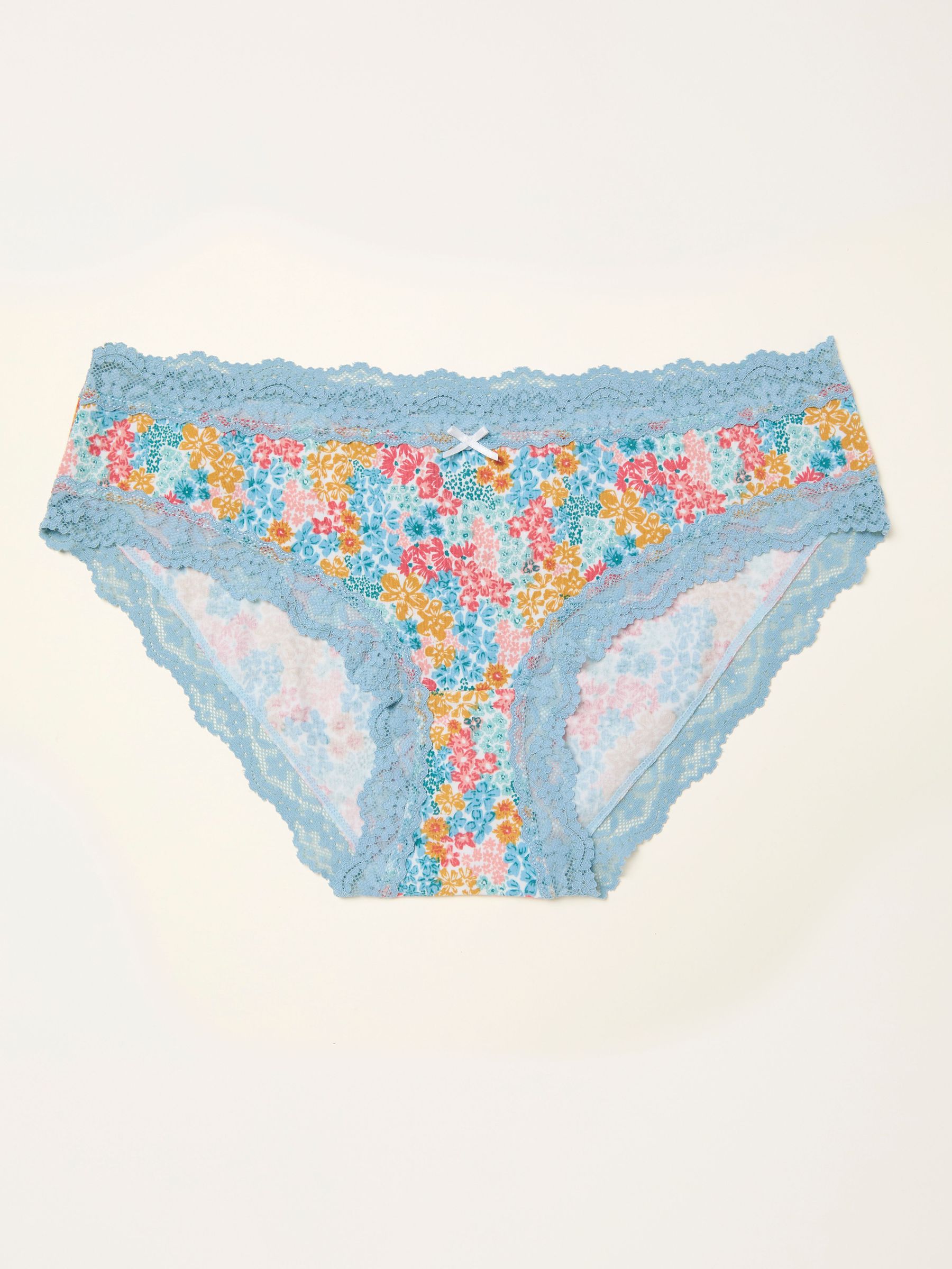 Ivory Busy Floral Classic Knickers (F11620) | €11.50