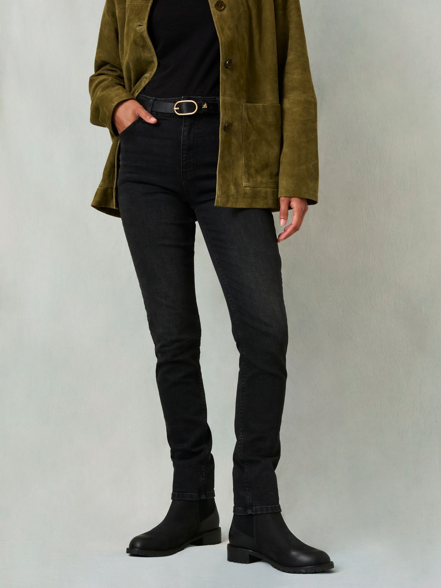 Shenley Washed Black Slim Jeans (F15455) | €72.50