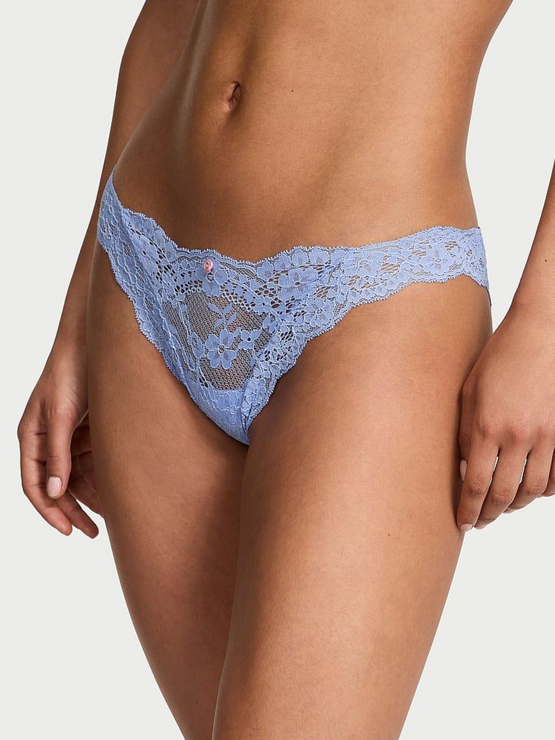 Blue Cameo Bikini Lace Knickers (F15678) | €20.50