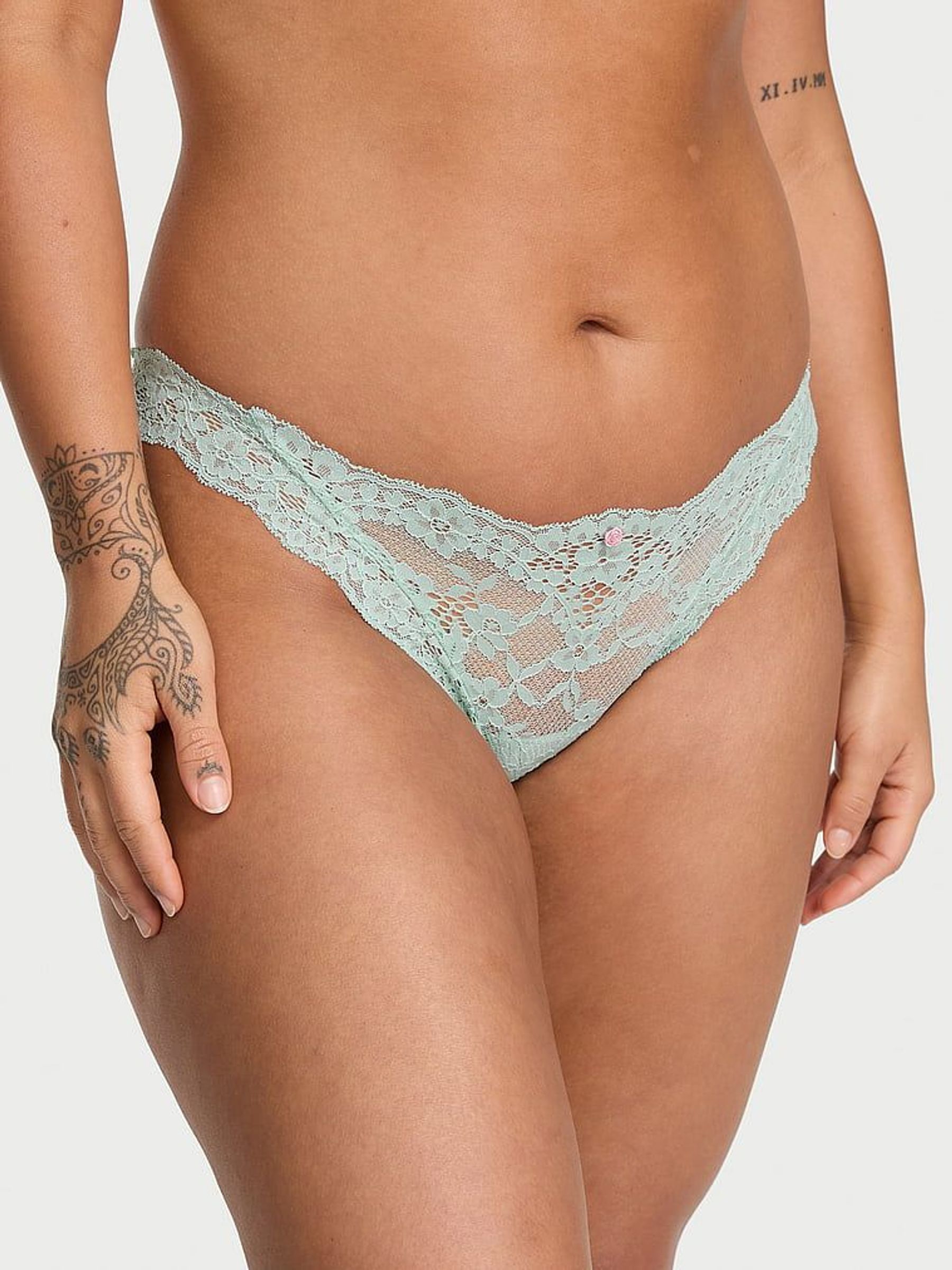 Silent Blue Bikini Lace Knickers (F15685) | €20.50