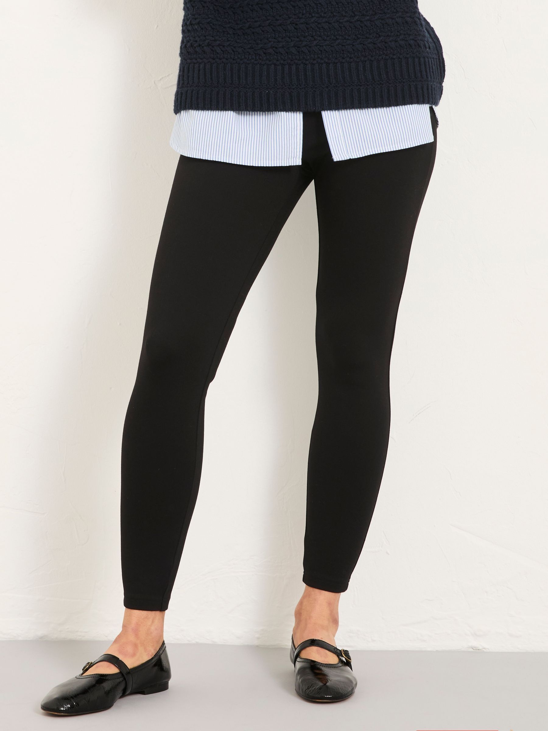 Polly Black Ponte Legging (F16745) | $60