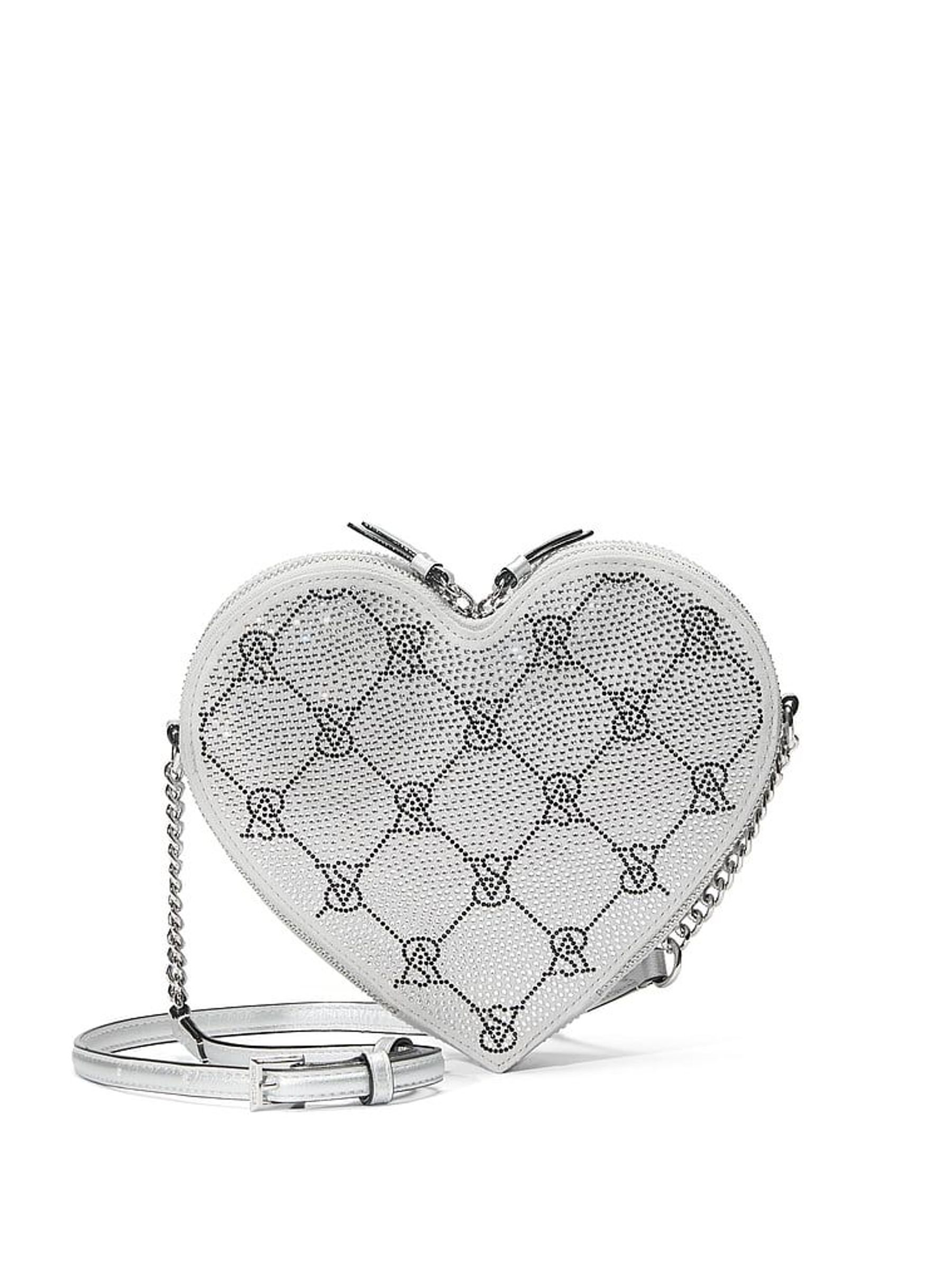 Silver Rhinestone Crossbody Bag (F18023) | €56
