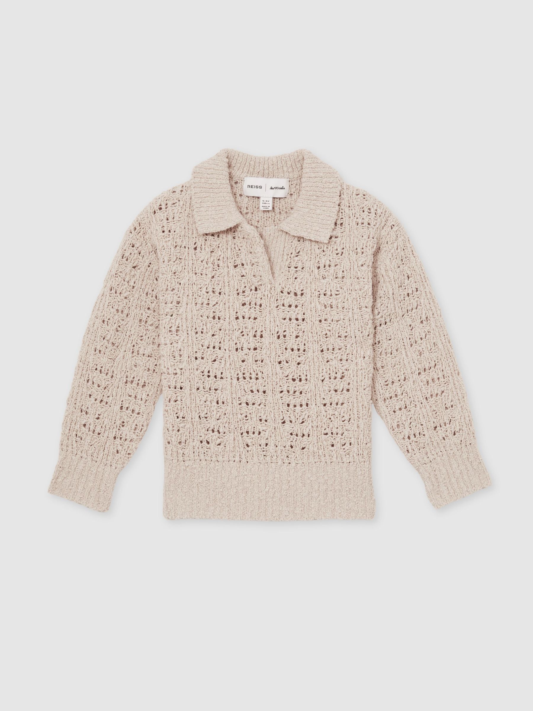 13-14 yrs Reiss | 100 Ciels Bouclé Jumper in Neutral (F18168) | US$95