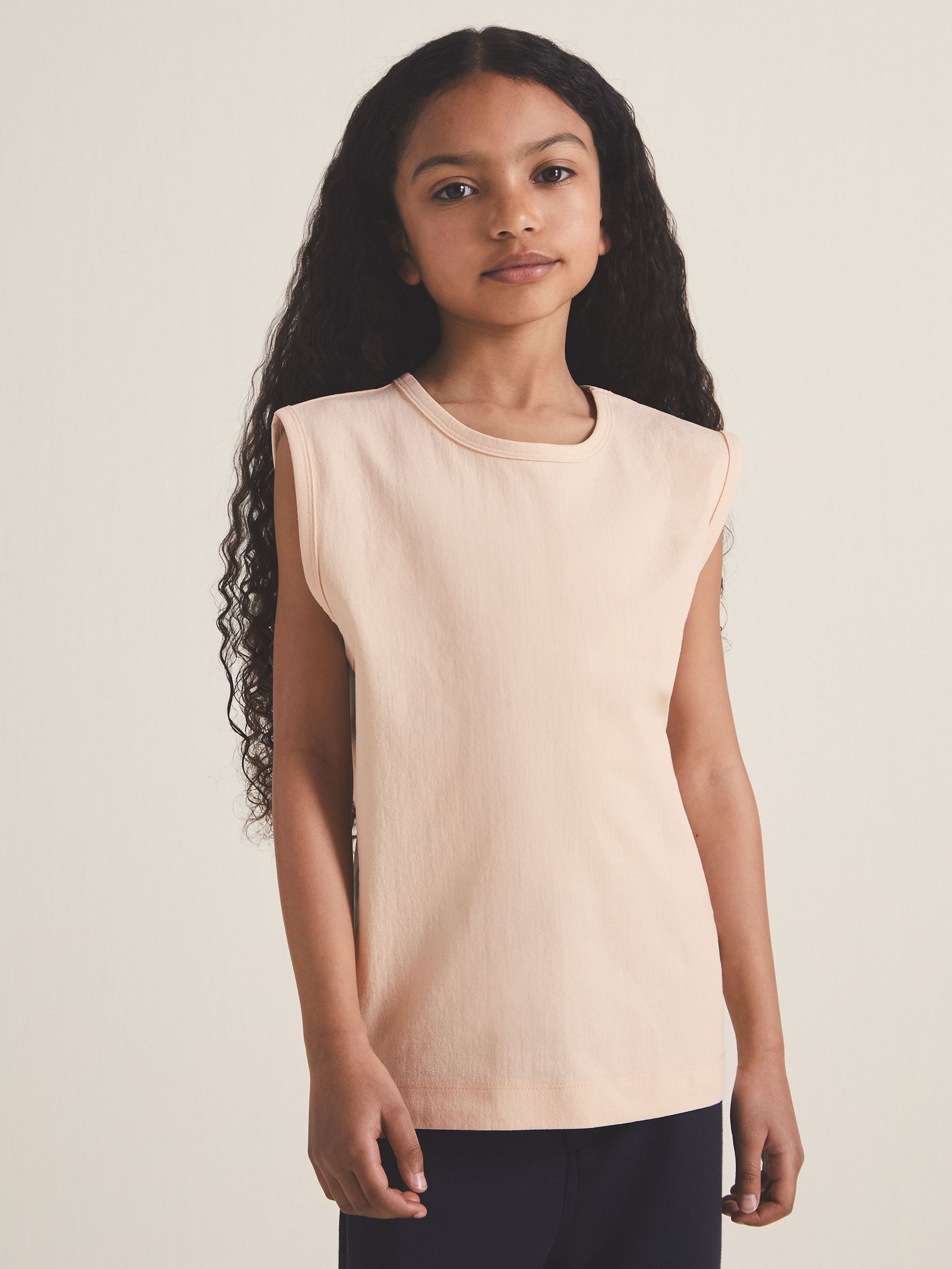 4-9 yrs Reiss | Les 100 Ciels Oversize T-Shirt in Peach (F18179) | €30