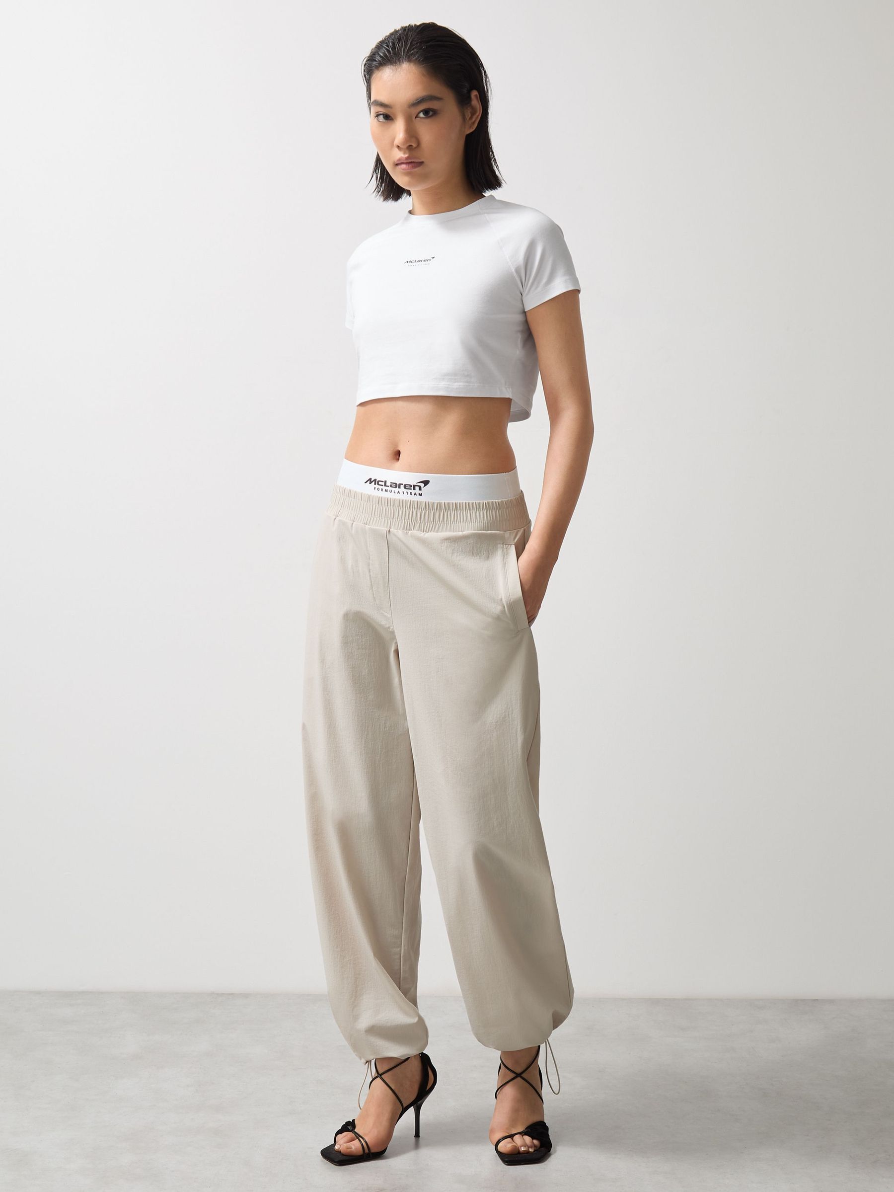 McLaren F1 Team Boxer-Waist Trousers in Stone (F18189) | €195