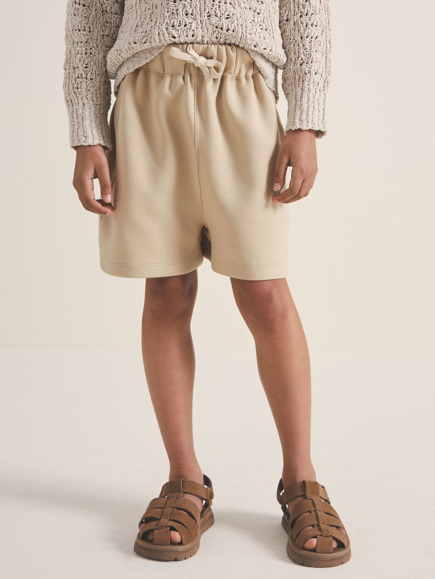 9-13 yrs | Les 100 Ciels Jersey Shorts in Sage (F18199) | CHF 55