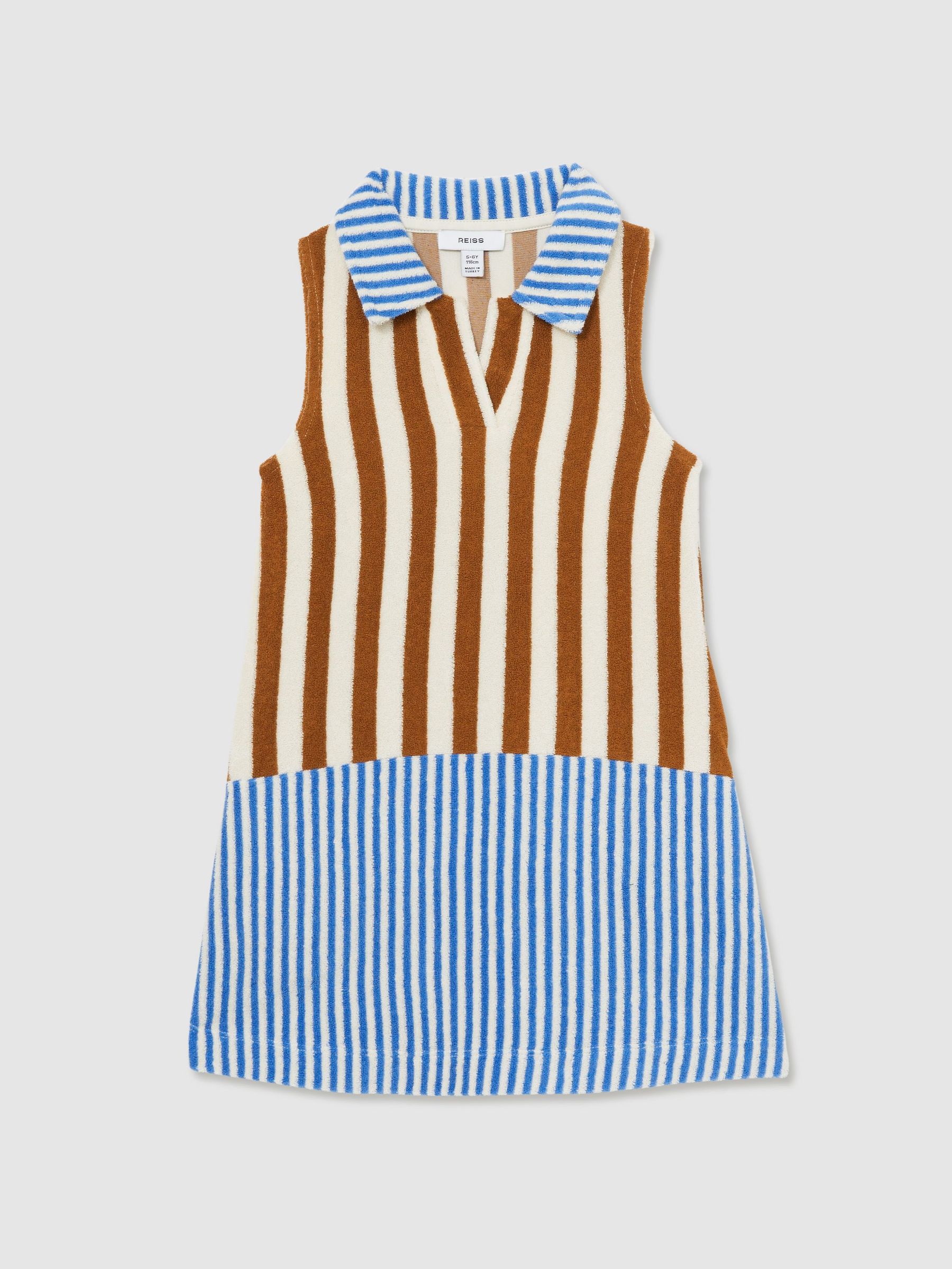 13-14 yrs Towelling Stripe Dress in Multi (F18333) | €60