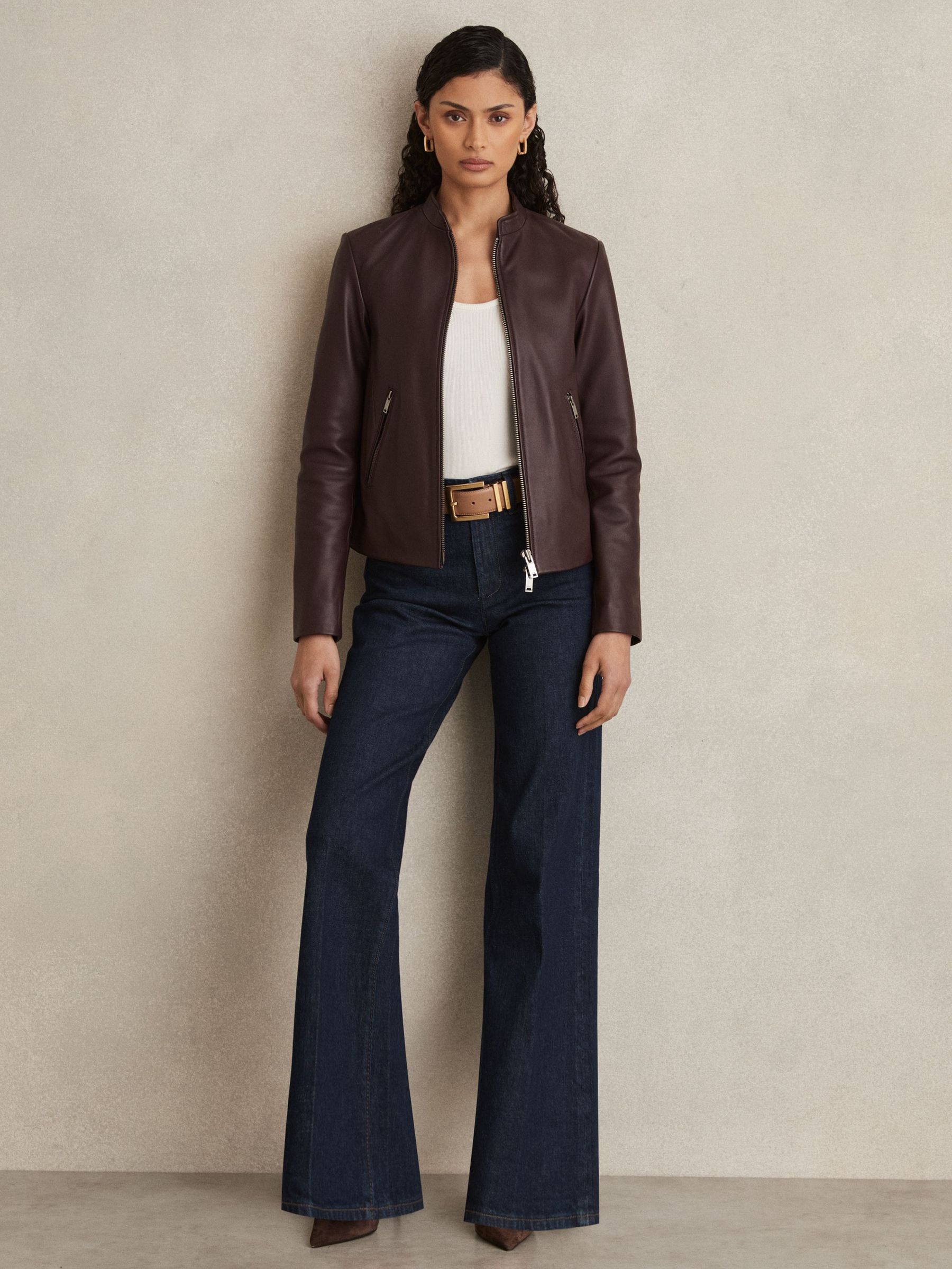 Paige Petite Wide-Leg Jeans in Dark Edinburgh Blue (F20702) | US$530