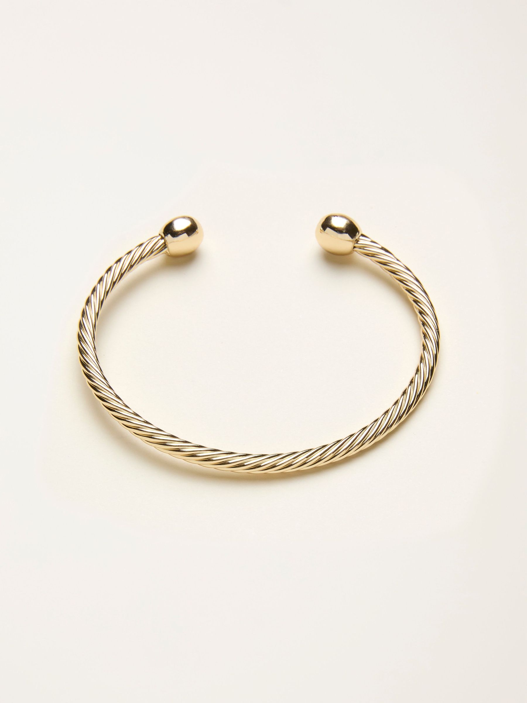 Gold Tone Rope Bangle (F21656) | €19