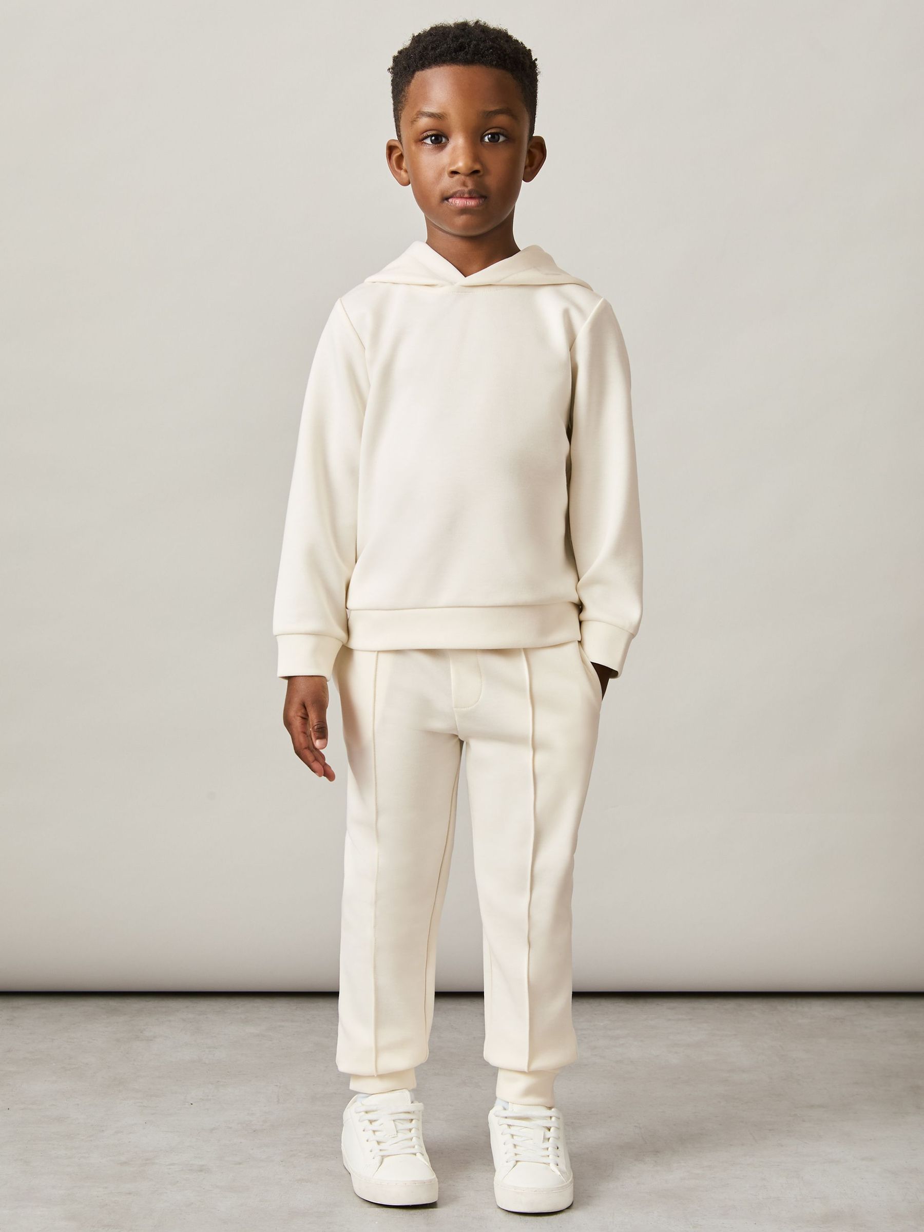 3-9 yrs Interlock Drawstring Joggers in Off White (F22199) | €45