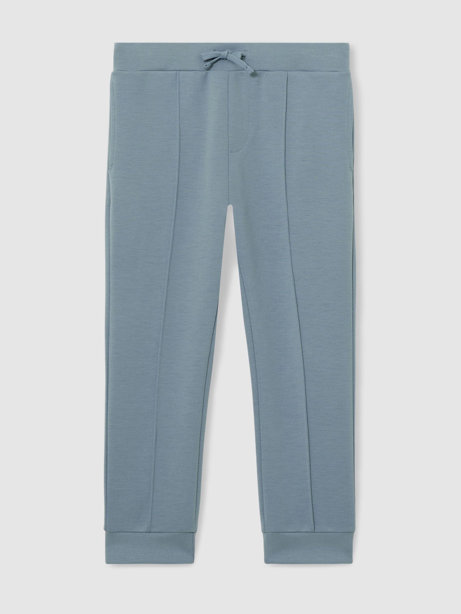 13-14 yrs Interlock Drawstring Joggers in Soft Denim Blue (F22225) | US$60