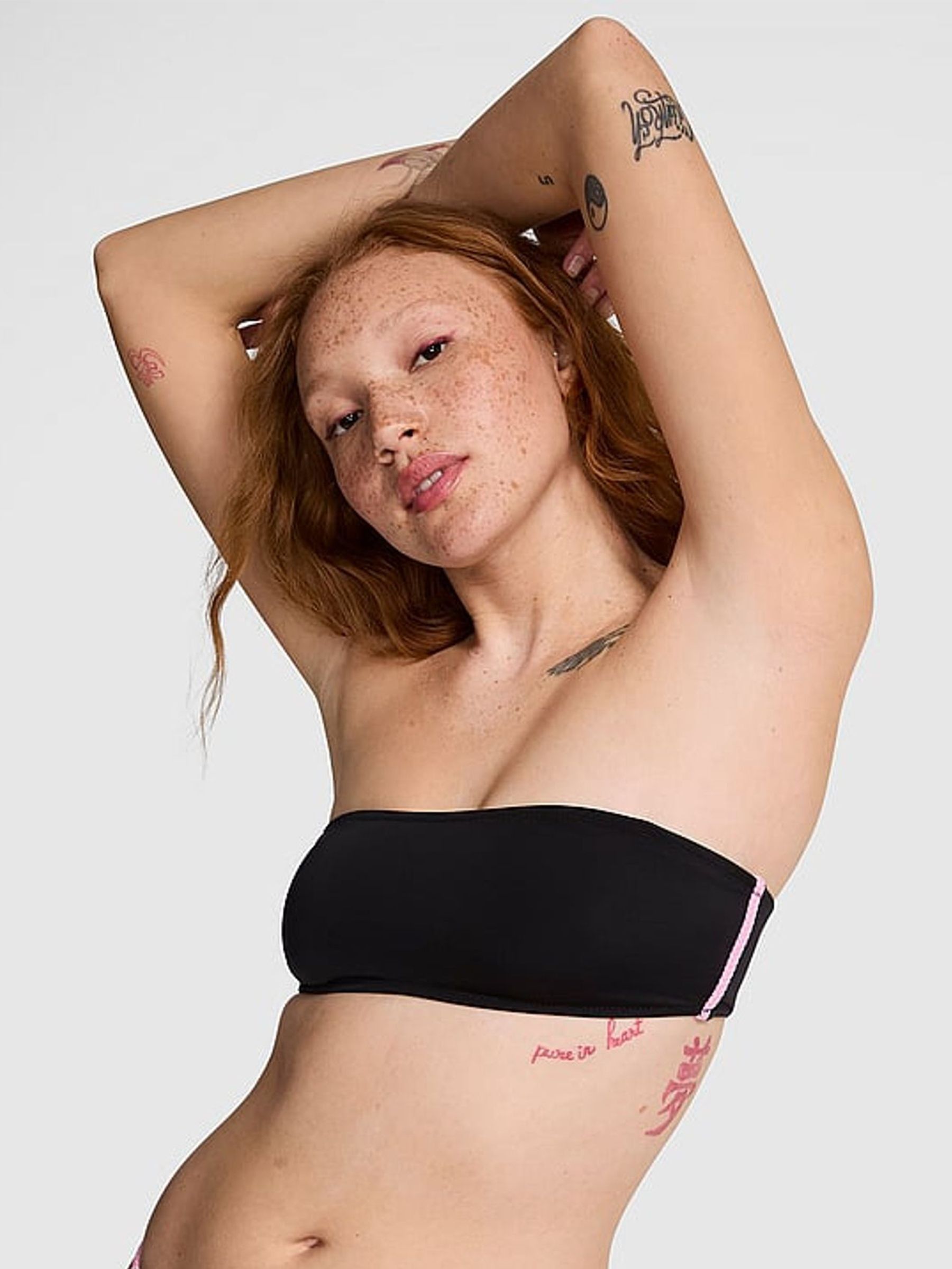 Black Bandeau Bikini Top (F22393) | €30