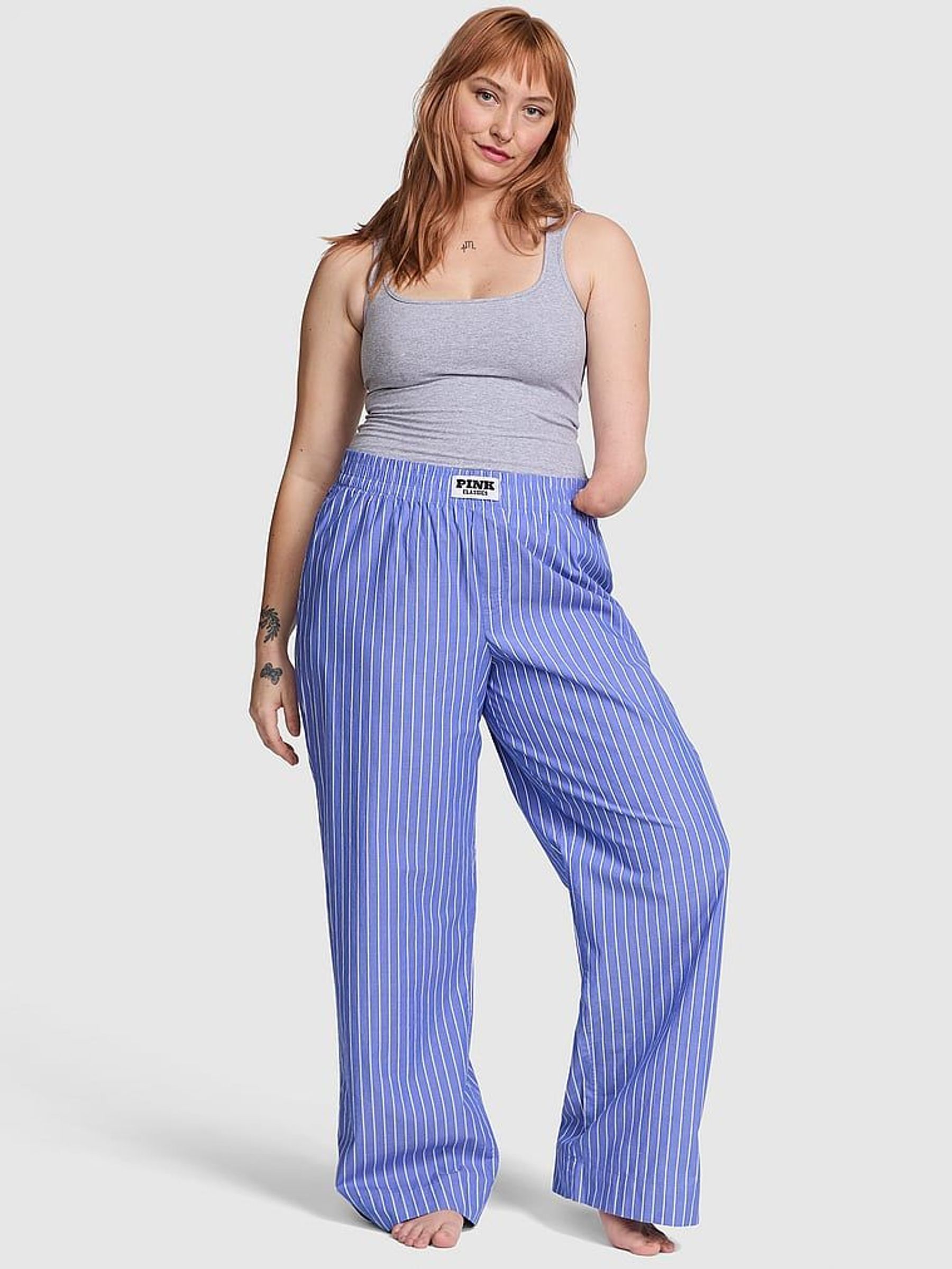 Ultra Marine Blue Boyfriend Pyjama Bottoms (F22405) | €40