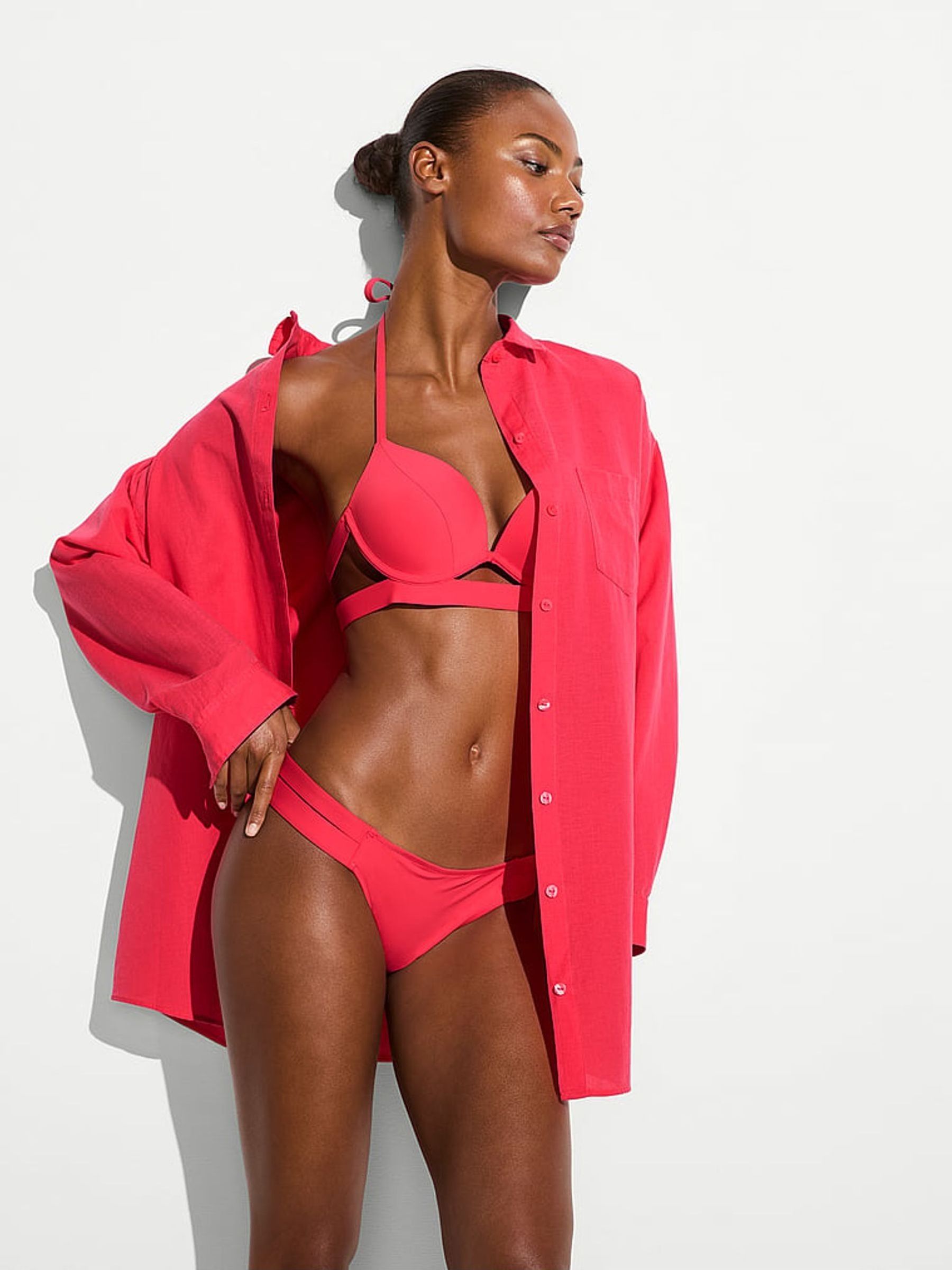 Pink Island Oversized Cover Up Shirt (F22498) | €56