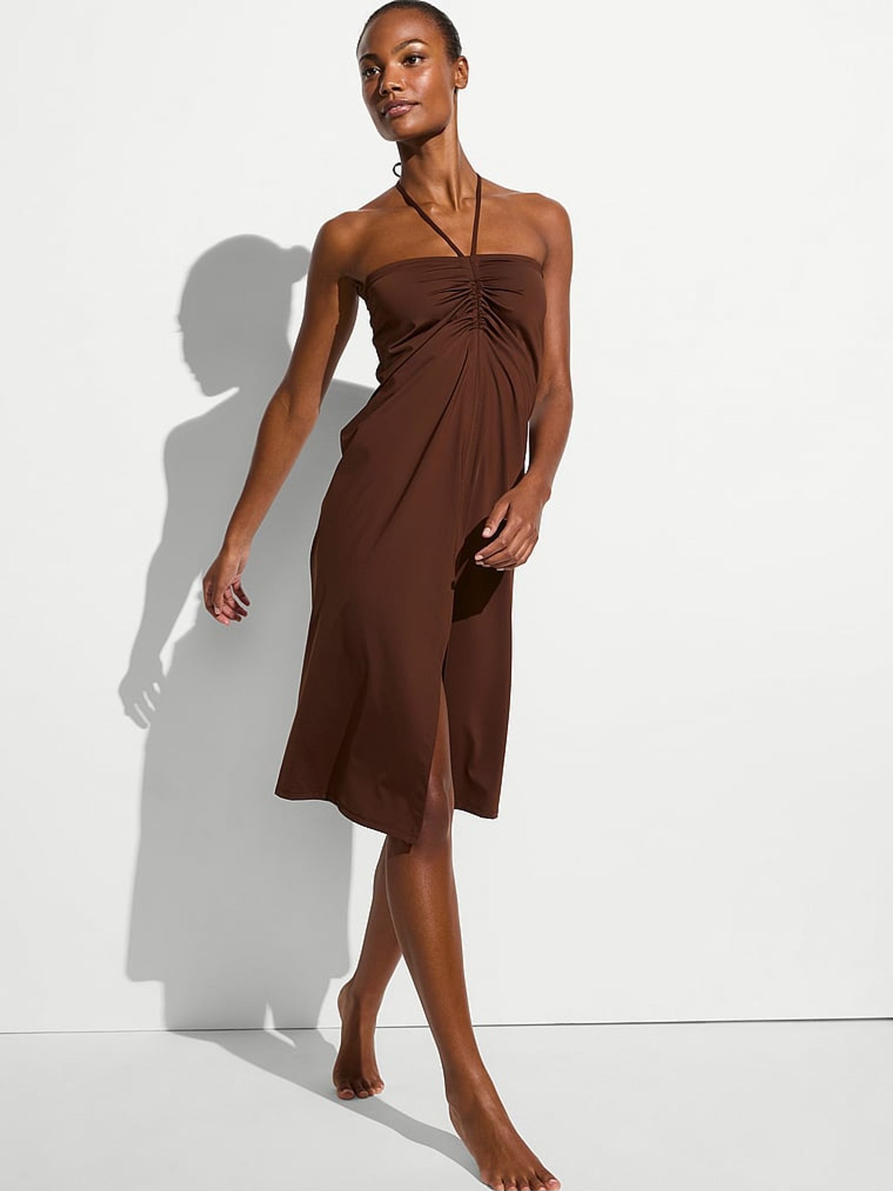Ganache Brown Multiway Cover Up Dress (F22530) | €68