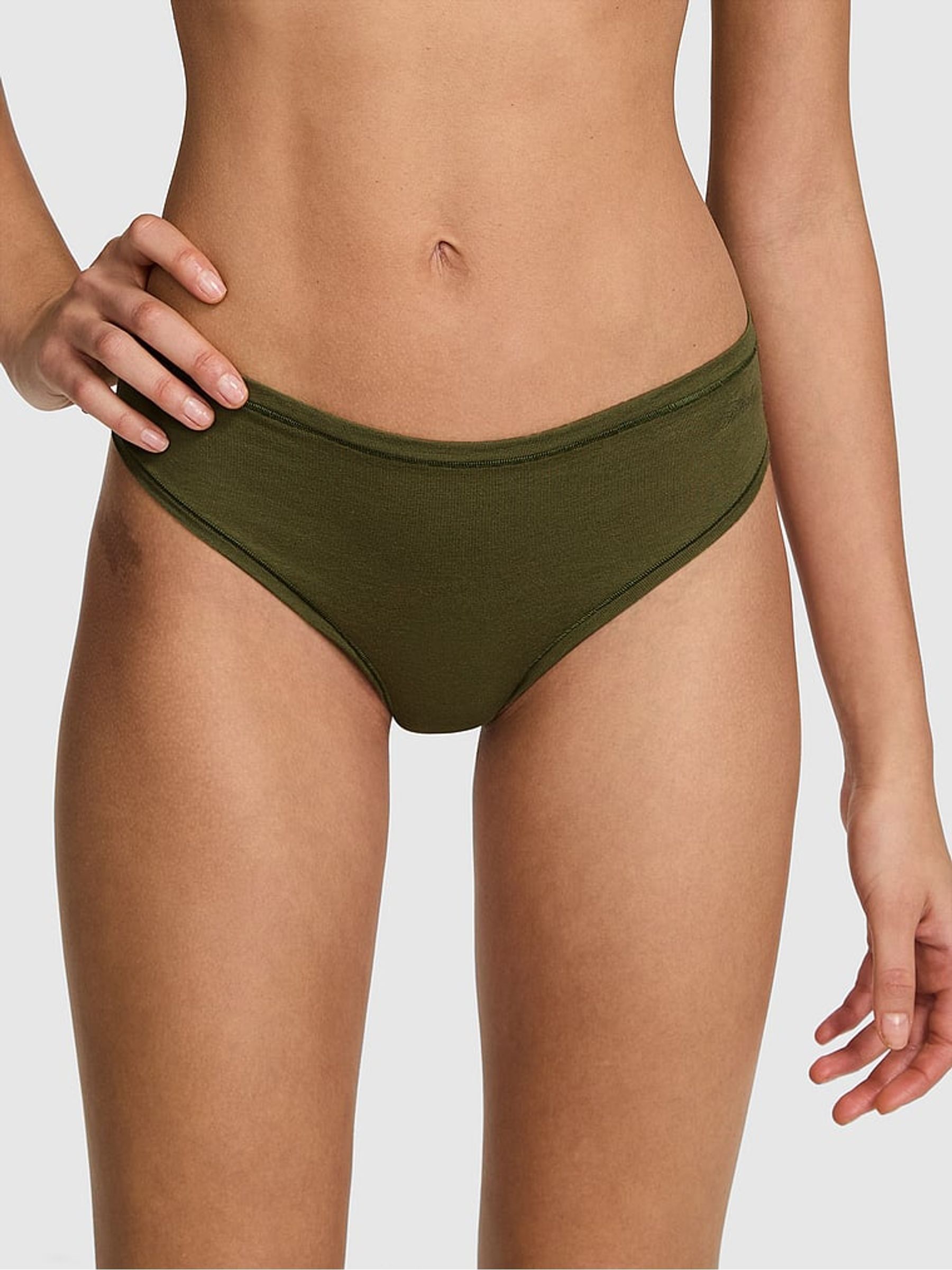 Olive Green Cheeky Cotton Knickers (F22542) | €10.50