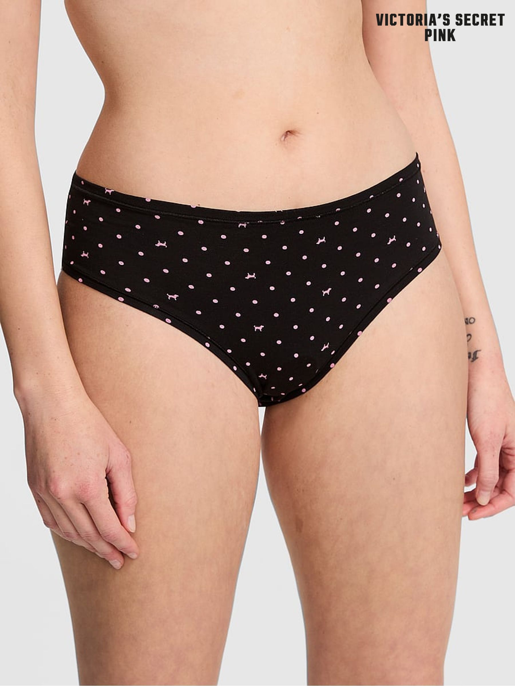 Black Dog Print Cheeky Cotton Knickers (F22553) | €10.50