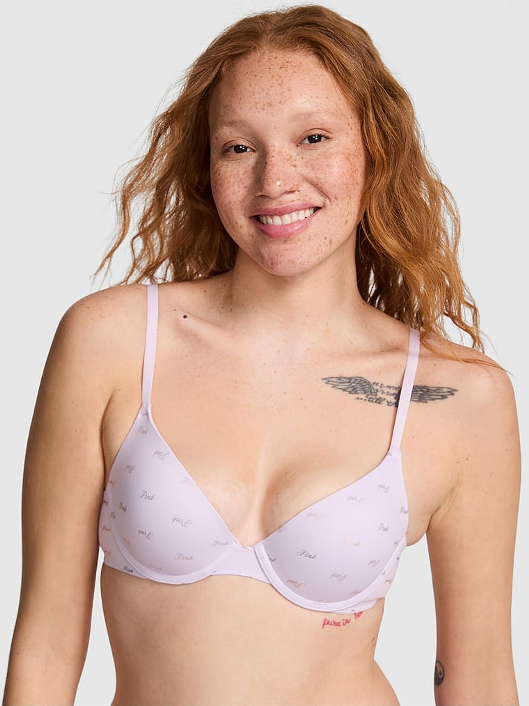 Purple Whisper Logo Push Up Bra (F22573) | €33